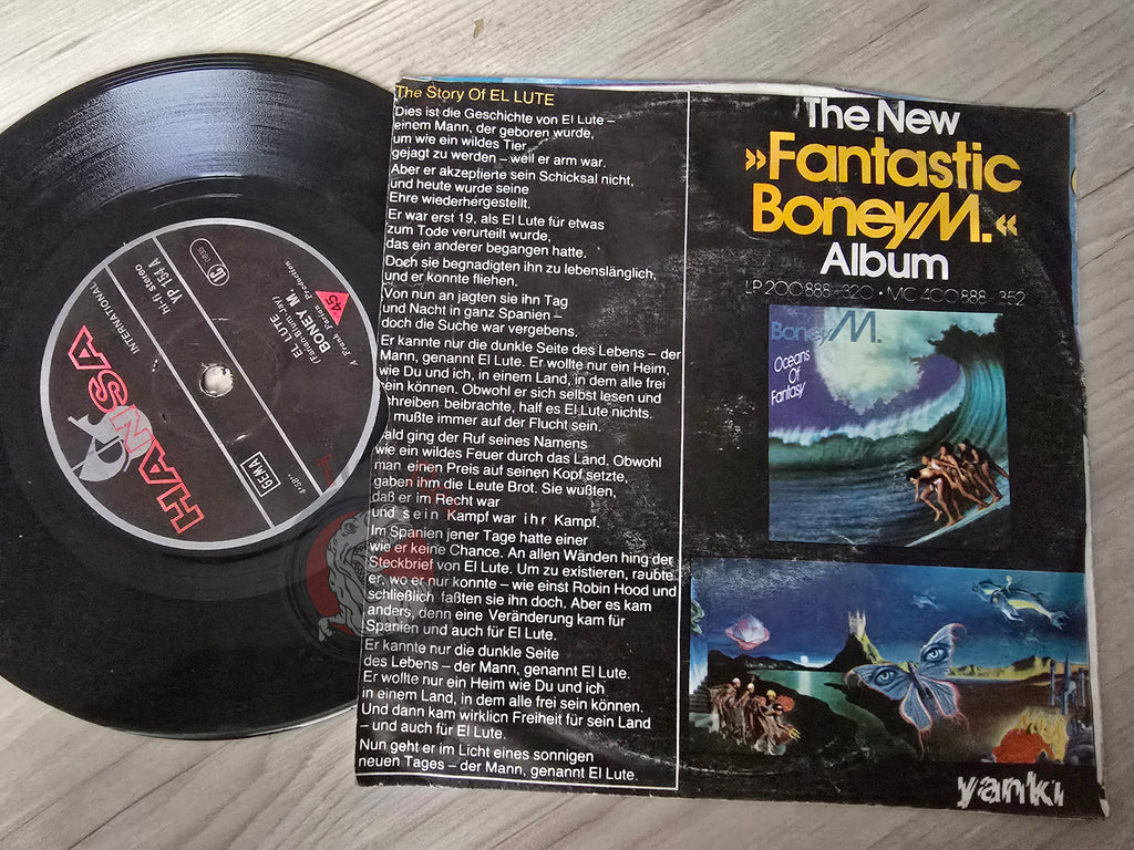 Boney M - El Lute / Gotta Go Home 7" Turkish Pressing Vinyl Turkey Edition