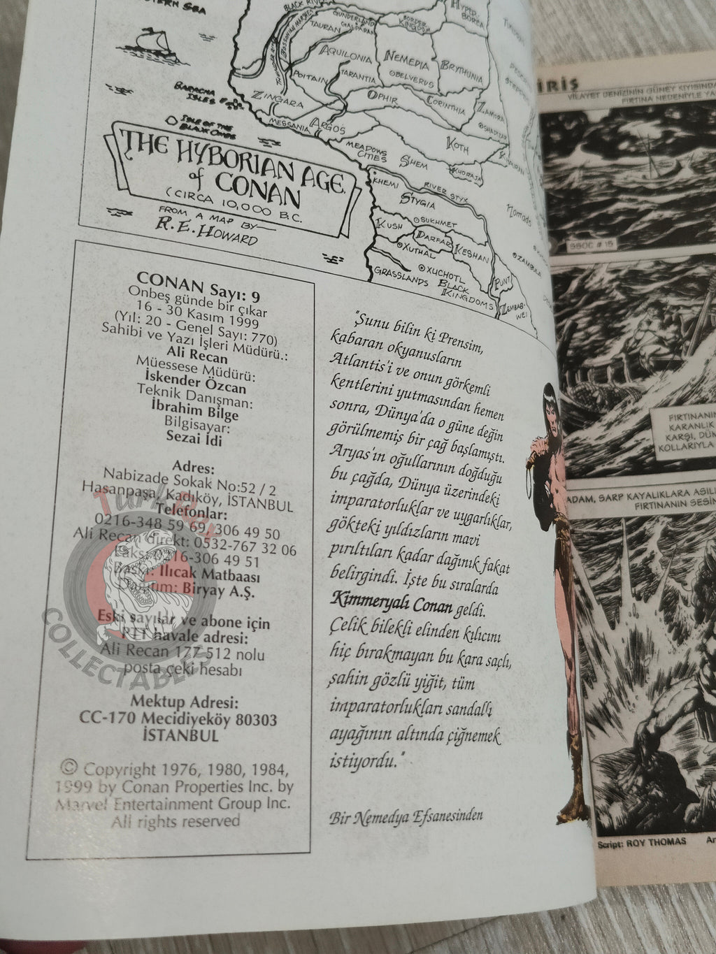 Conan #9 The Savage Sword of Conan #15 #16 Turkish Comic Turkey