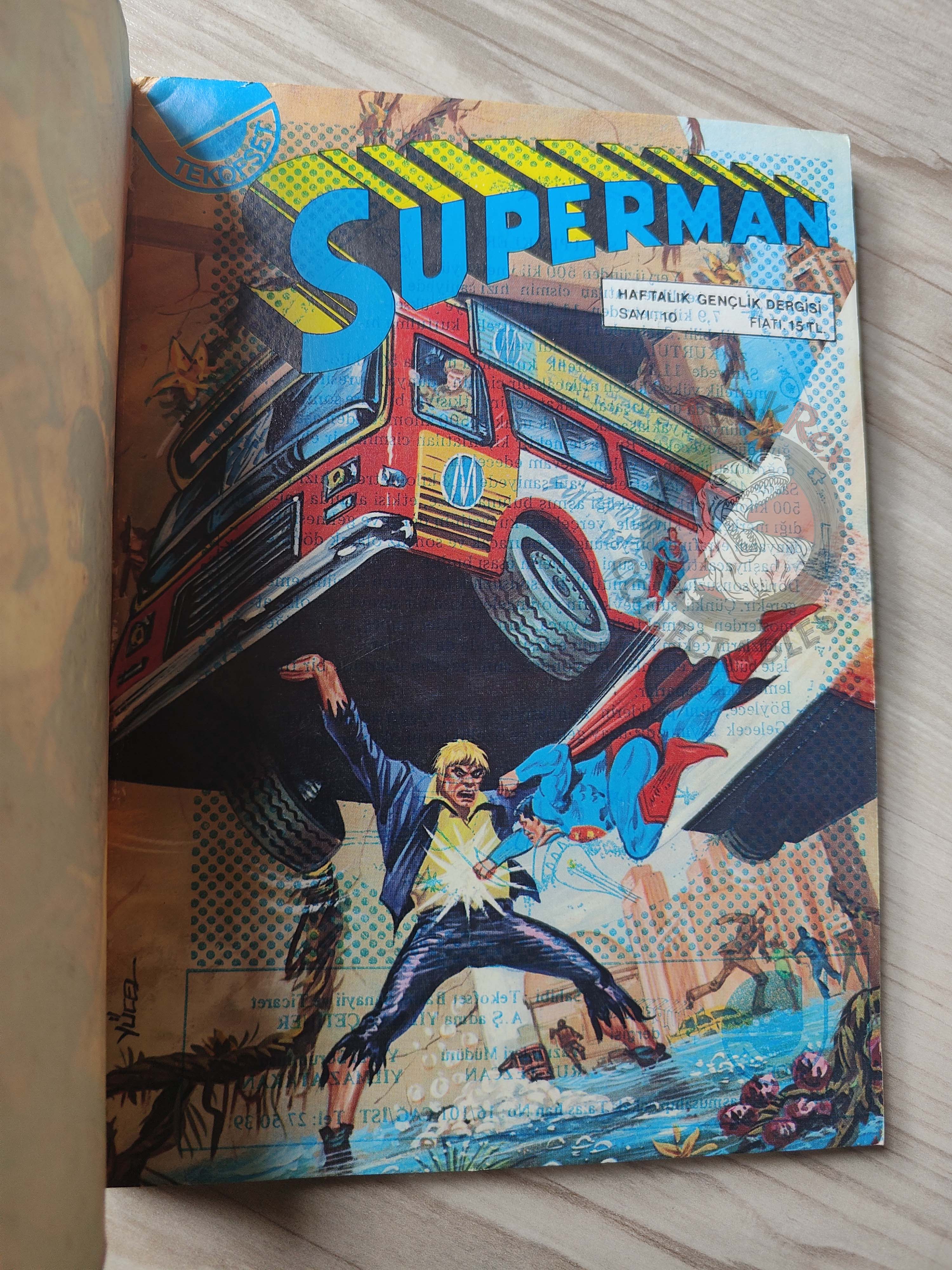 Superman Vol #4 1980s Turkish Comic Turkey #301 #302 #303 #328 Family #192 #193