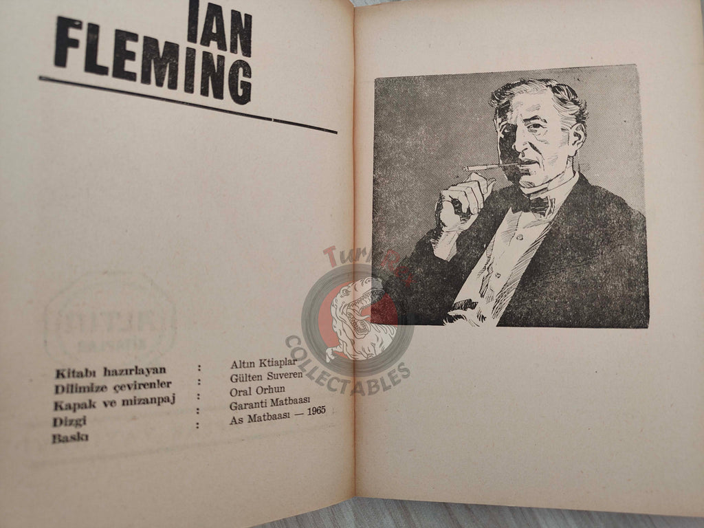 James Bond - Goldfinger 3 1965 Turkish Book Turkey Ian Fleming