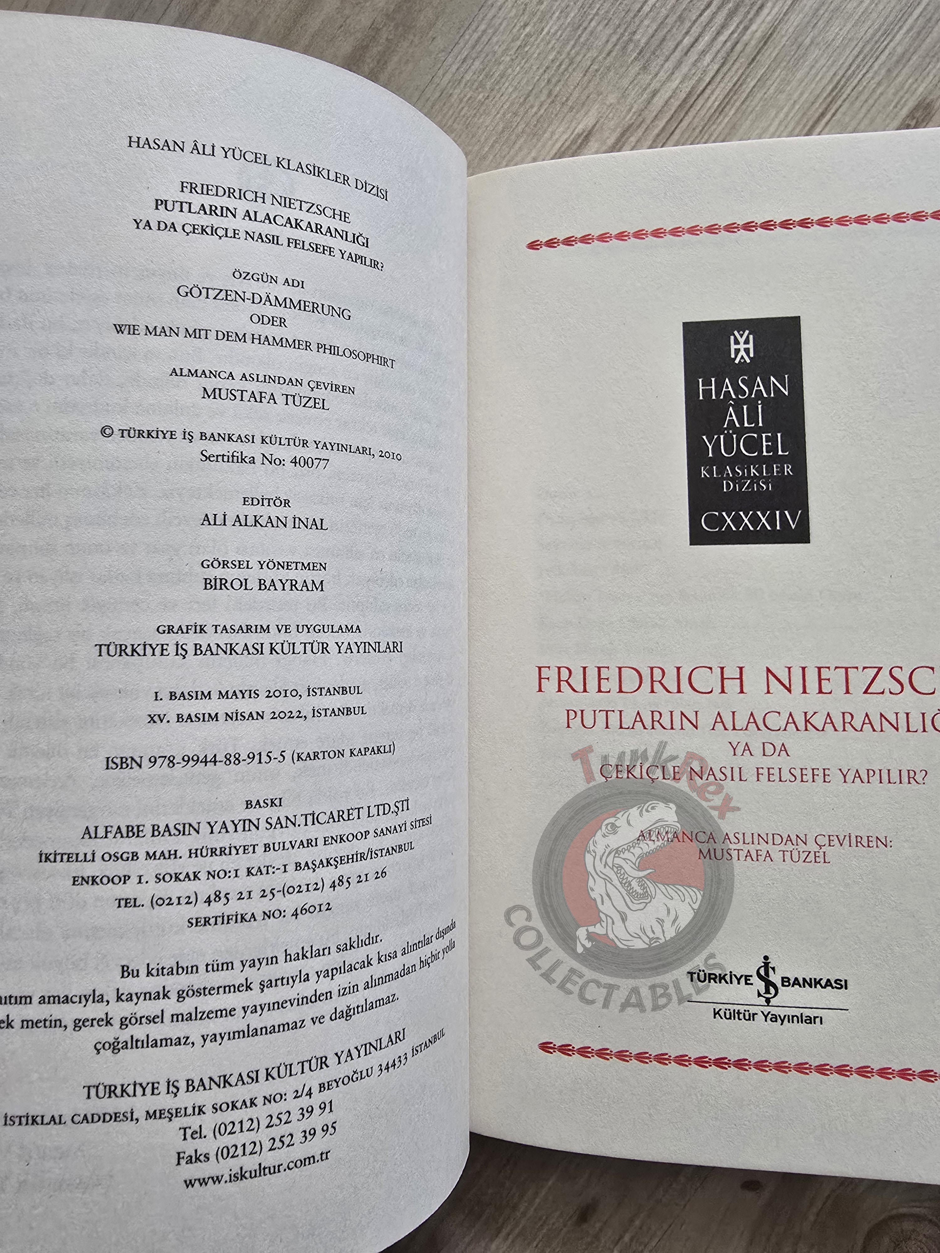 Friedrich Nietzsche –  Twilight of the Idols 2022 Turkish Book Turkey