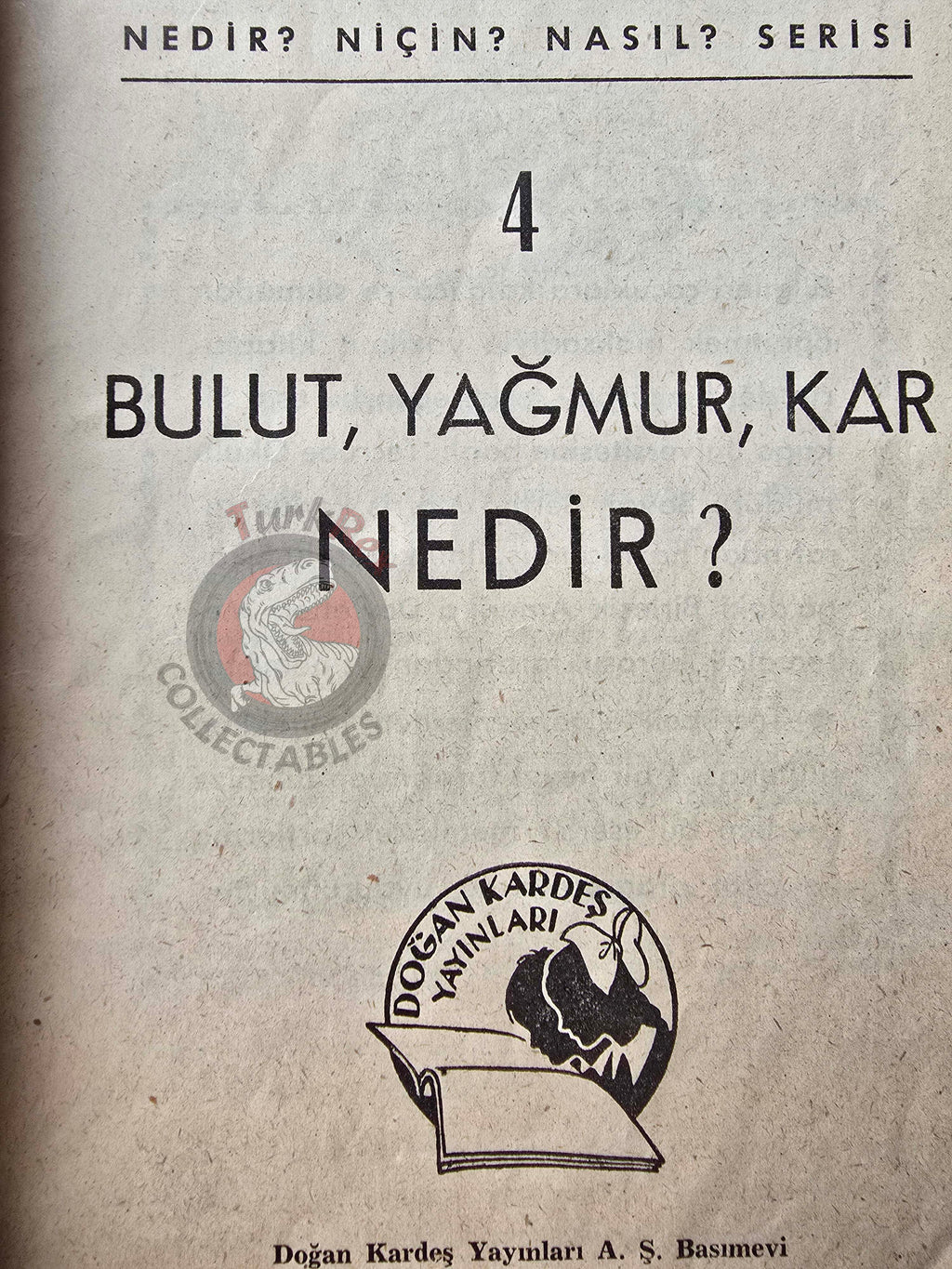 Bertha Morris Parker – Basic Science Education Series 1960s Turkish Book Turkey Clouds, Rain, and Snow