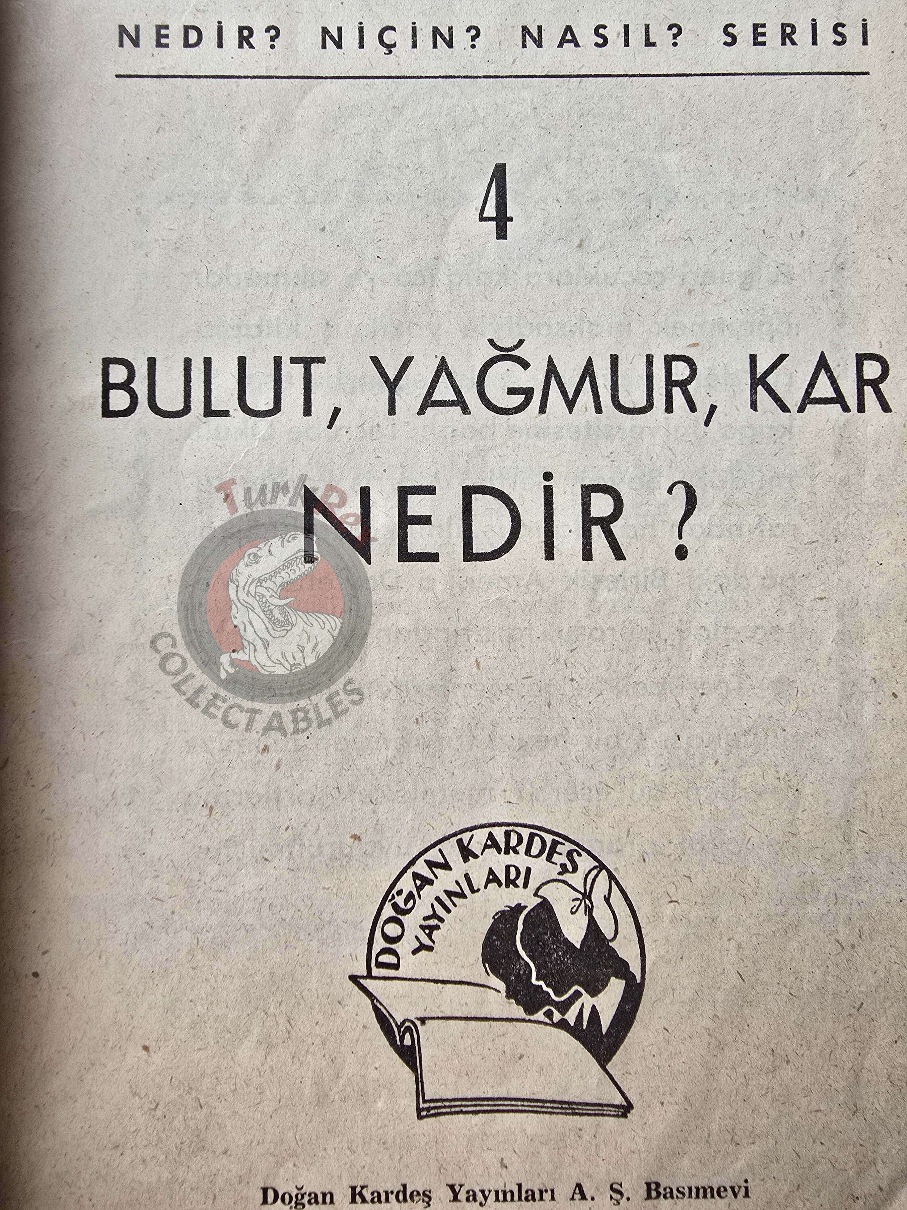 Bertha Morris Parker – Basic Science Education Series 1960s Turkish Book Turkey Clouds, Rain, and Snow
