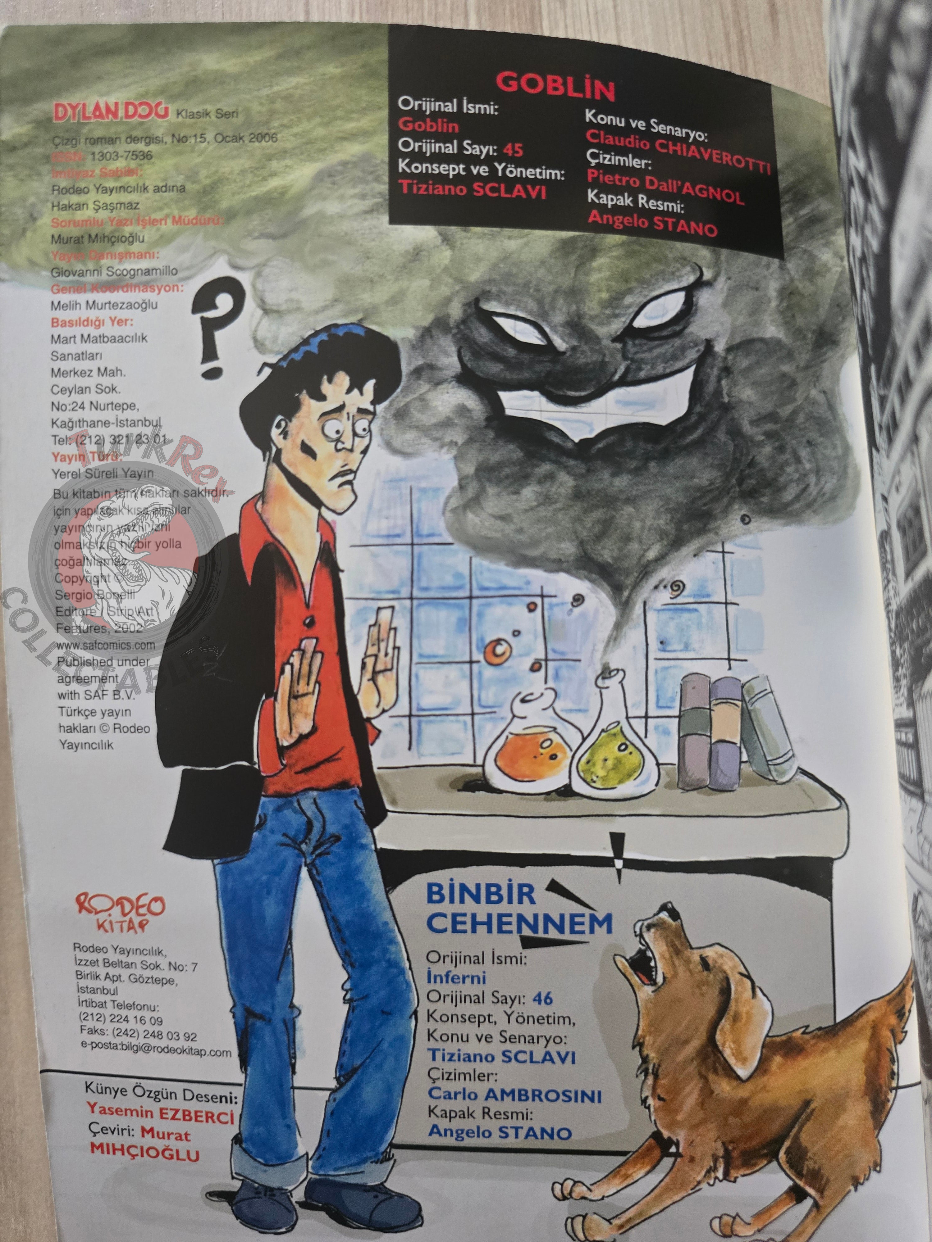 Dylan Dog #15 2006 Turkish Comic Turkey Goblin #45 #46