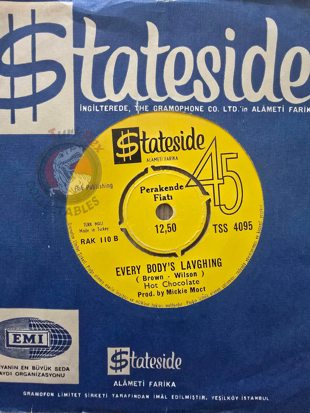 Hot Chocolate – You Could've Been A Lady 7" Turkish Error Pressing Vinyl Turkey Edition