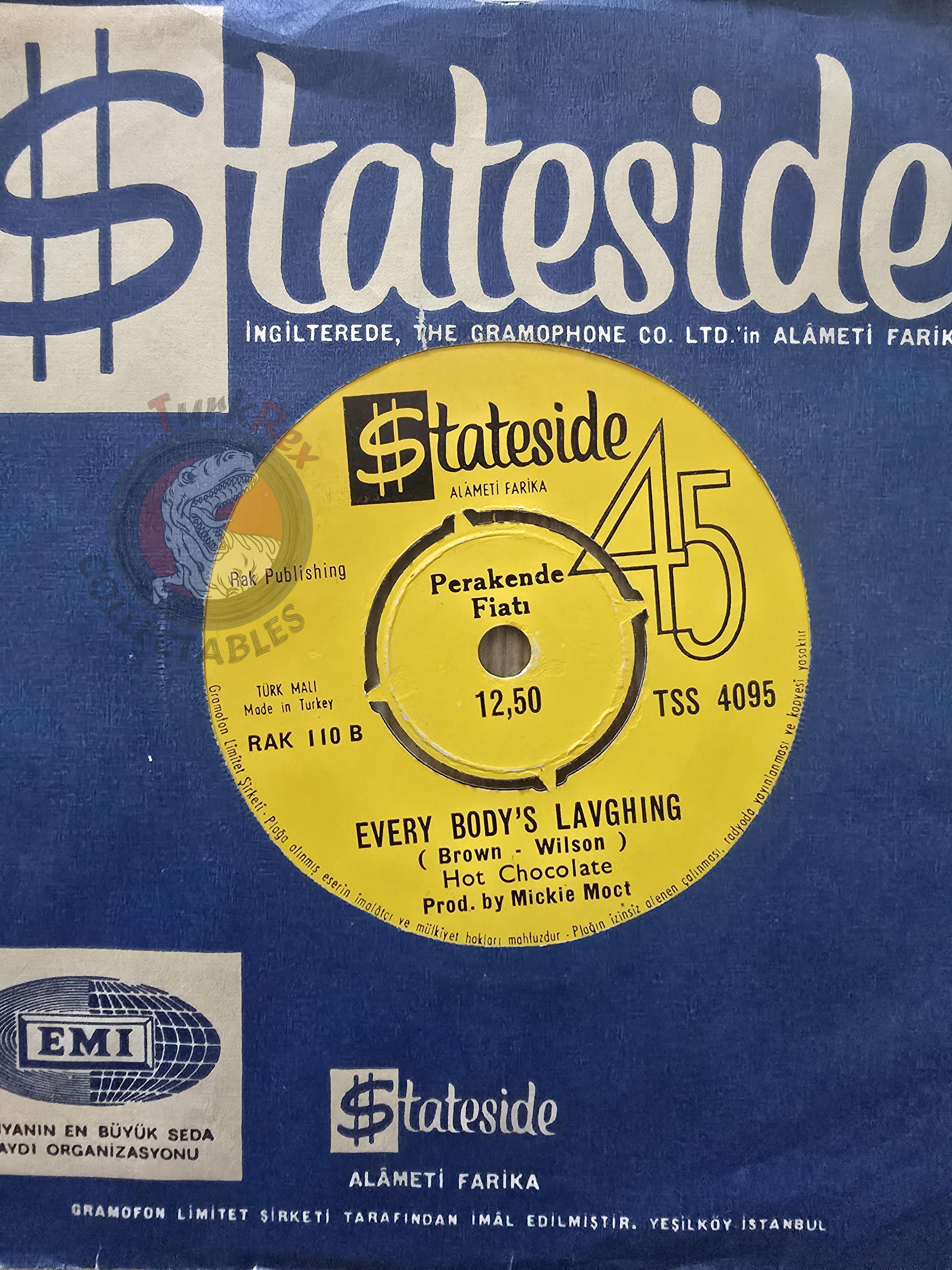 Hot Chocolate – You Could've Been A Lady 7" Turkish Error Pressing Vinyl Turkey Edition