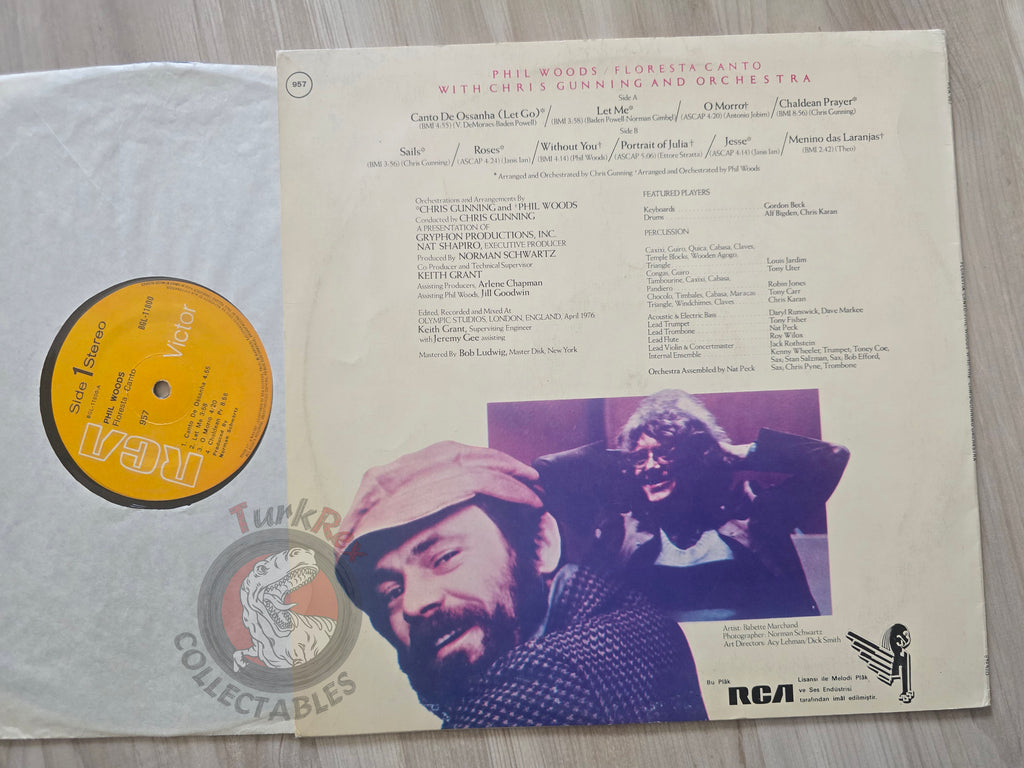 Phil Woods With Chris Gunning And Orchestra – Floresta Canto Turkish Pressing Vinyl Turkey Edition