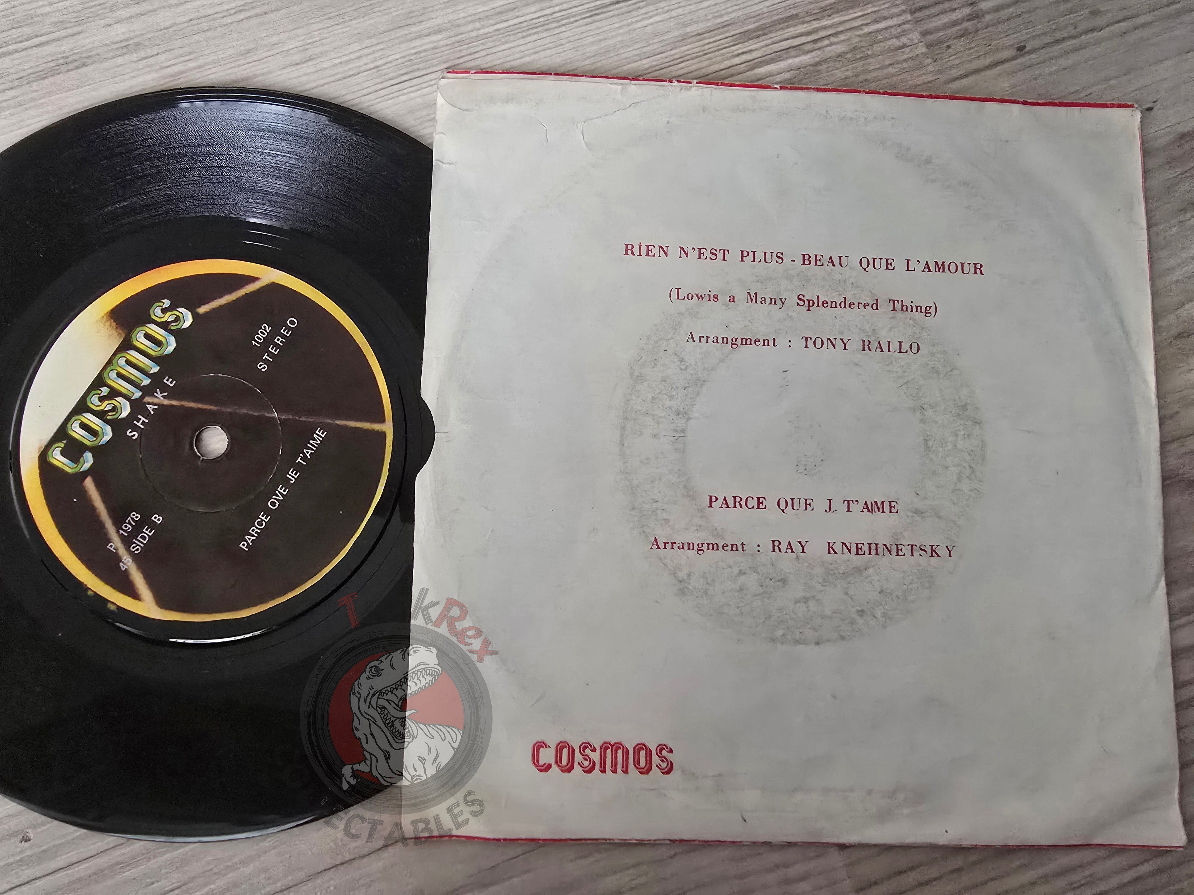 Shake – Rien N'Est Plus Beau Que L'Amour 7" Turkish Pressing Vinyl Turkey Edition