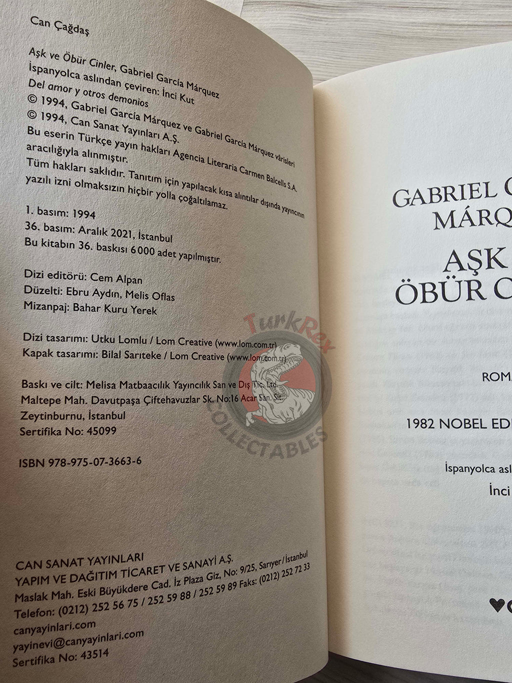 Gabriel García Márquez – Love And Other Demons 2021 Turkish Book Turkey