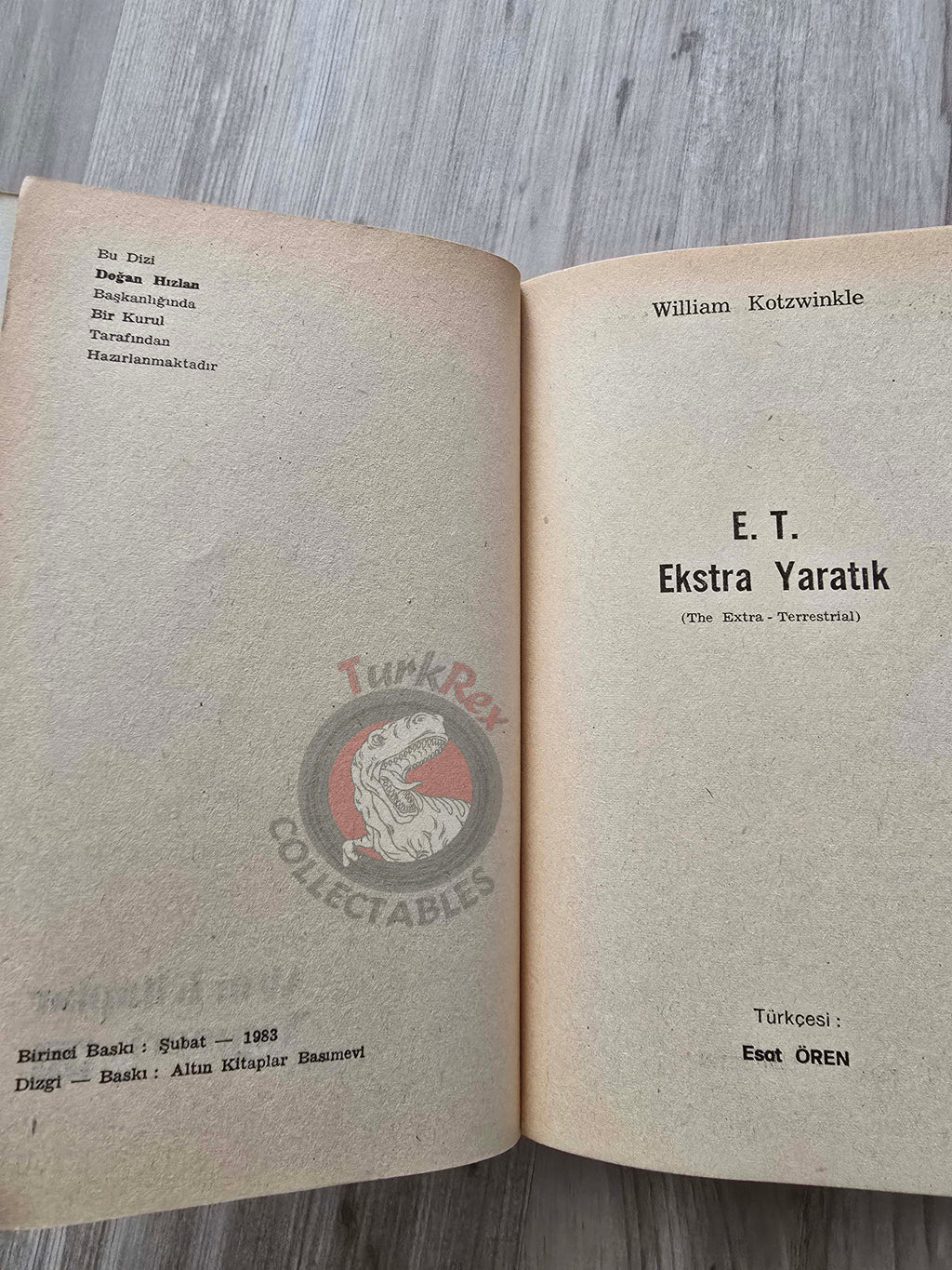William Kotzwinkle – E.T. the Extra-Terrestrial 1983 1st Turkish Book Turkey Steven Spielberg