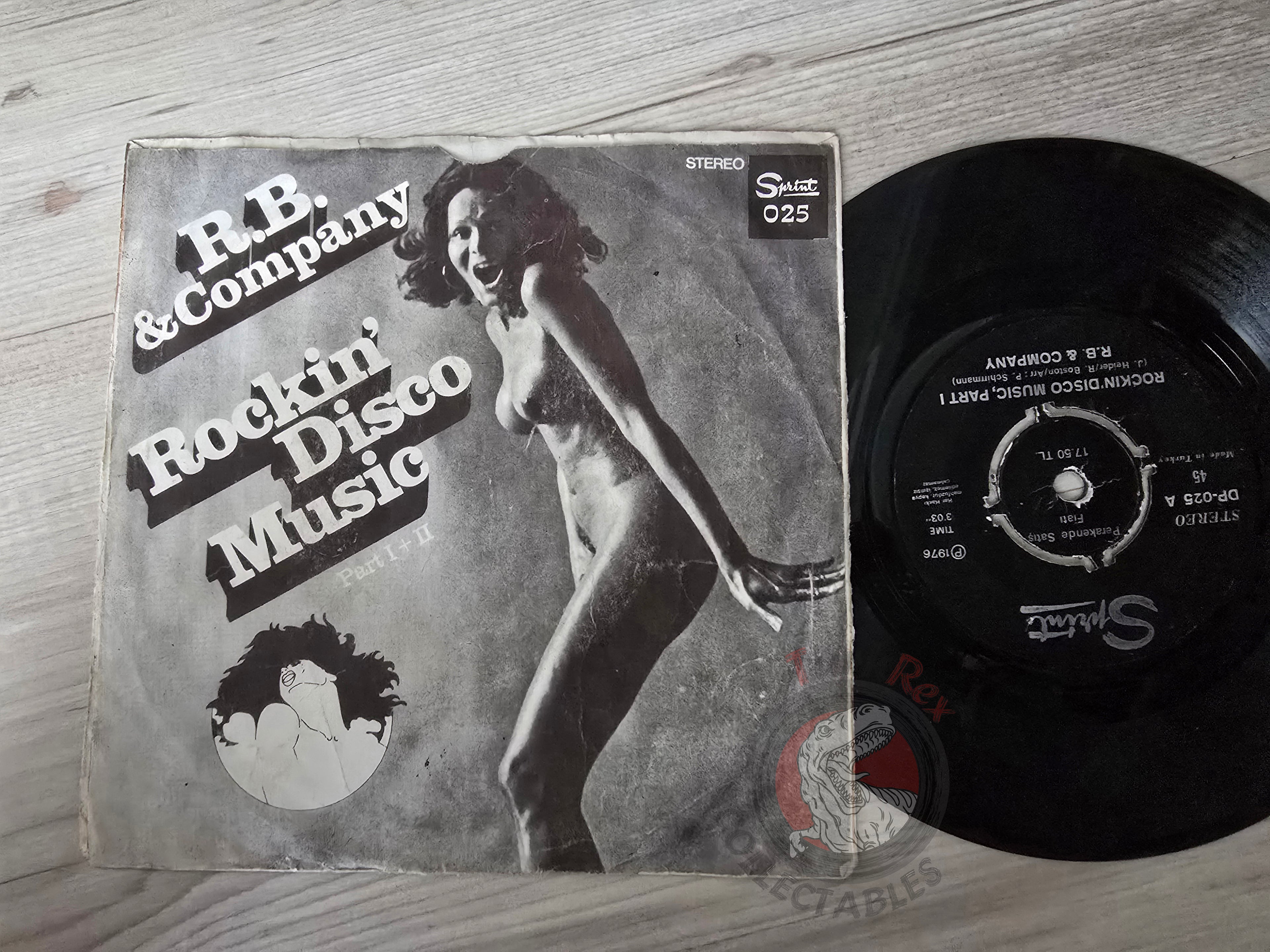 R. B. & Company – Rockin' Disco Music 7" Turkish Pressing Vinyl Turkey Edition
