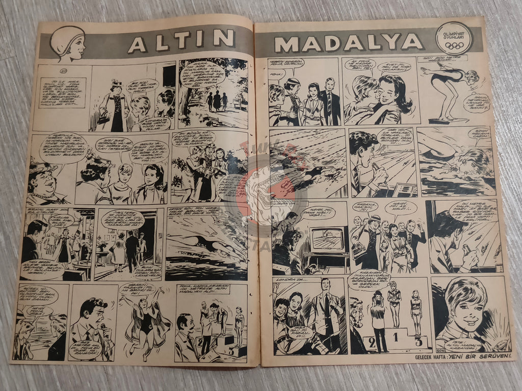 Doğan Kardeş 1971 Magazine #9 Turkish Comic Turkey Suske en Wiske Pantera Negra Tarzan