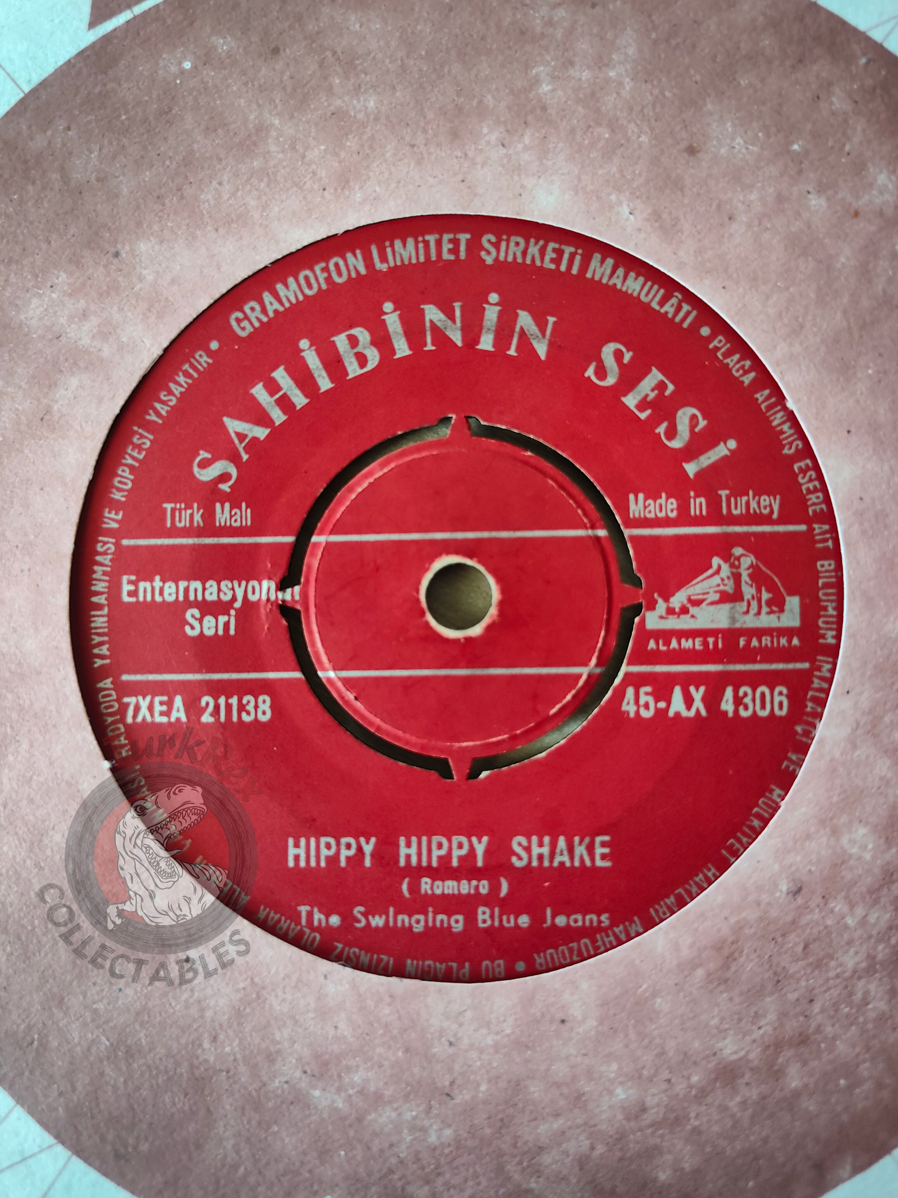 The Swinging Blue Jeans – Hippy Hippy Shake 7" Turkish Pressing Vinyl Turkey Edition 2