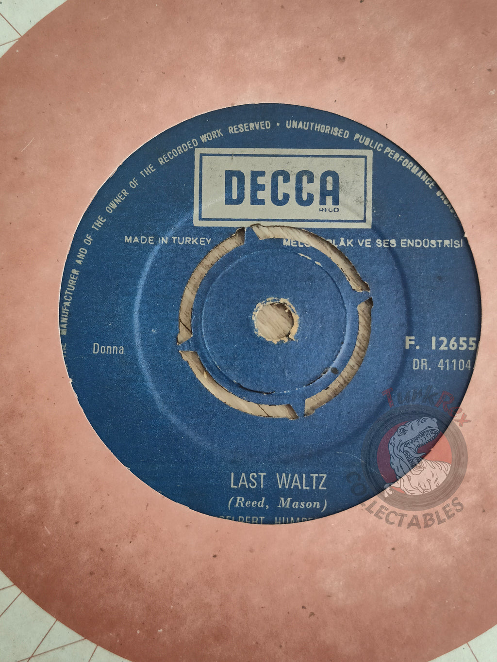 Engelbert Humperdinck – Last Waltz 7" Turkish Pressing Vinyl Turkey Edition