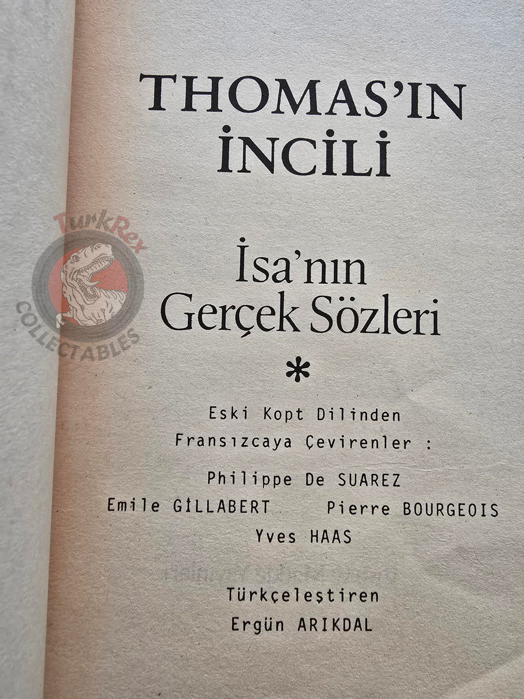 The Gospel of Thomas Bible Turkish Book New Testament