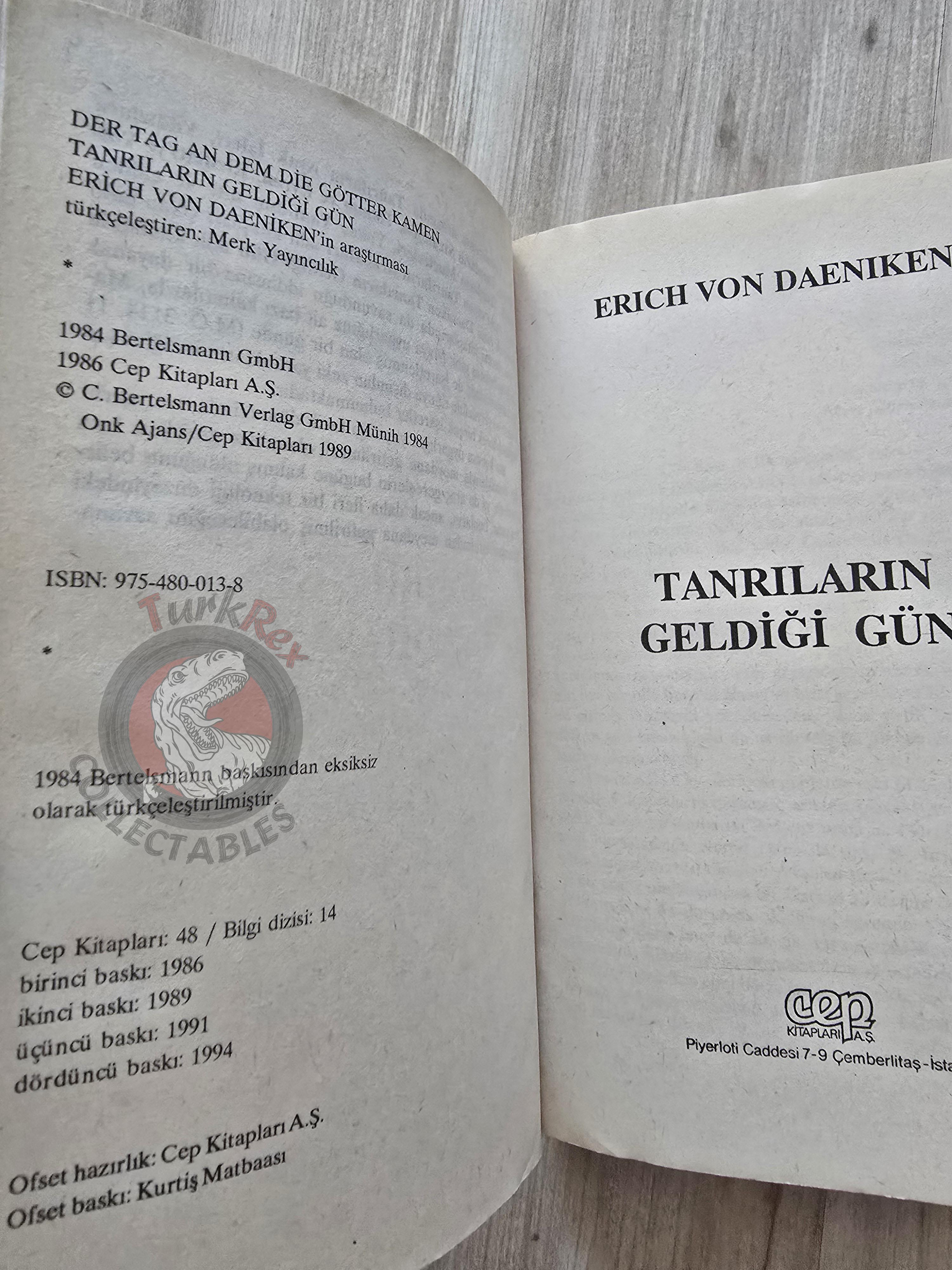 Erich von Däniken – The Day the Gods Came  1994 Turkish Book Turkey Ufology