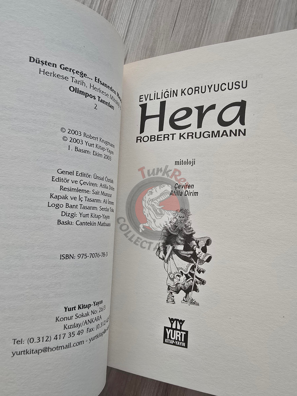 Hera – Robert Krugmann 2003 Turkish Book Turkey Illustrated by Turkish Artist
