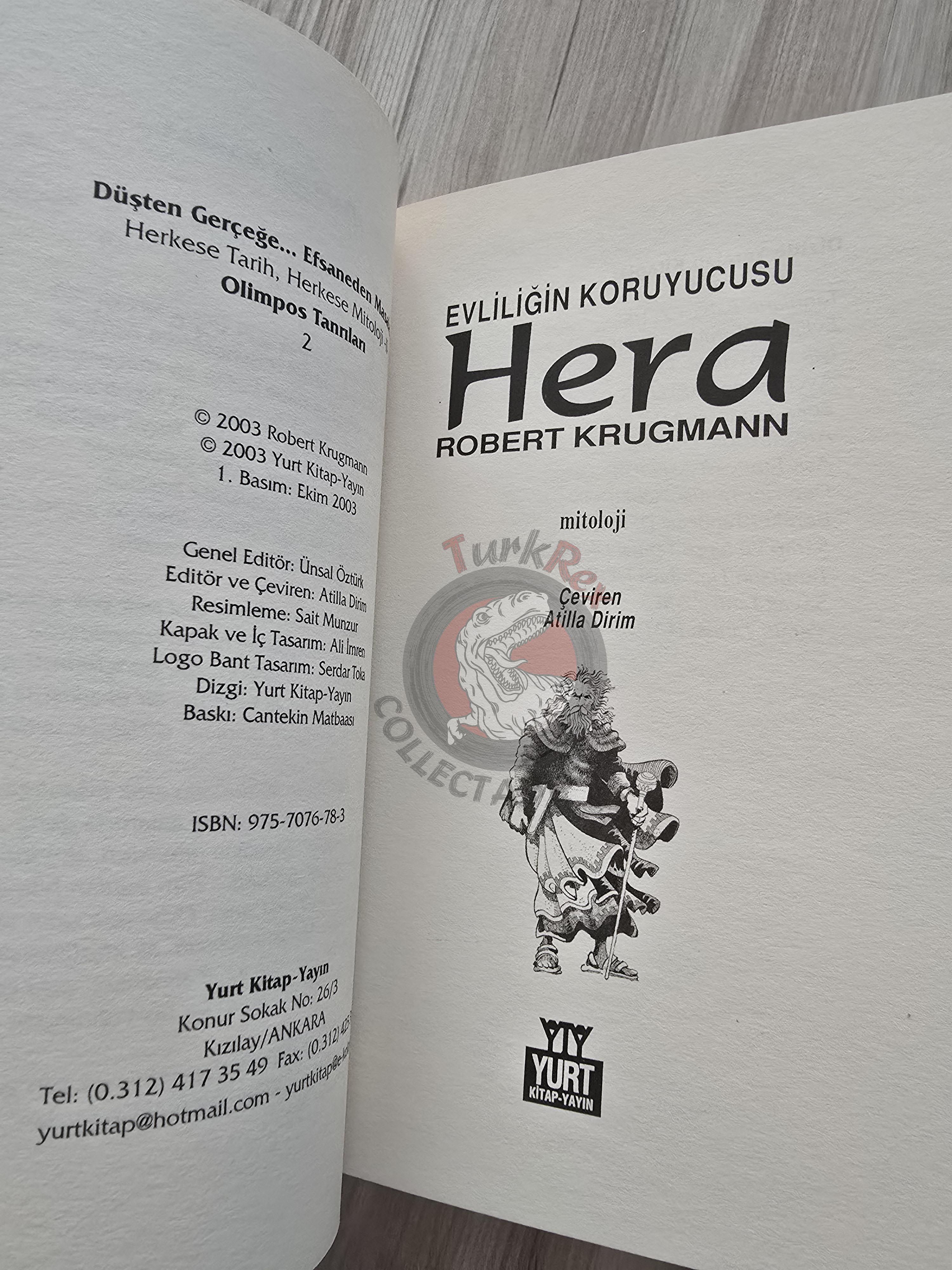 Hera – Robert Krugmann 2003 Turkish Book Turkey Illustrated by Turkish Artist