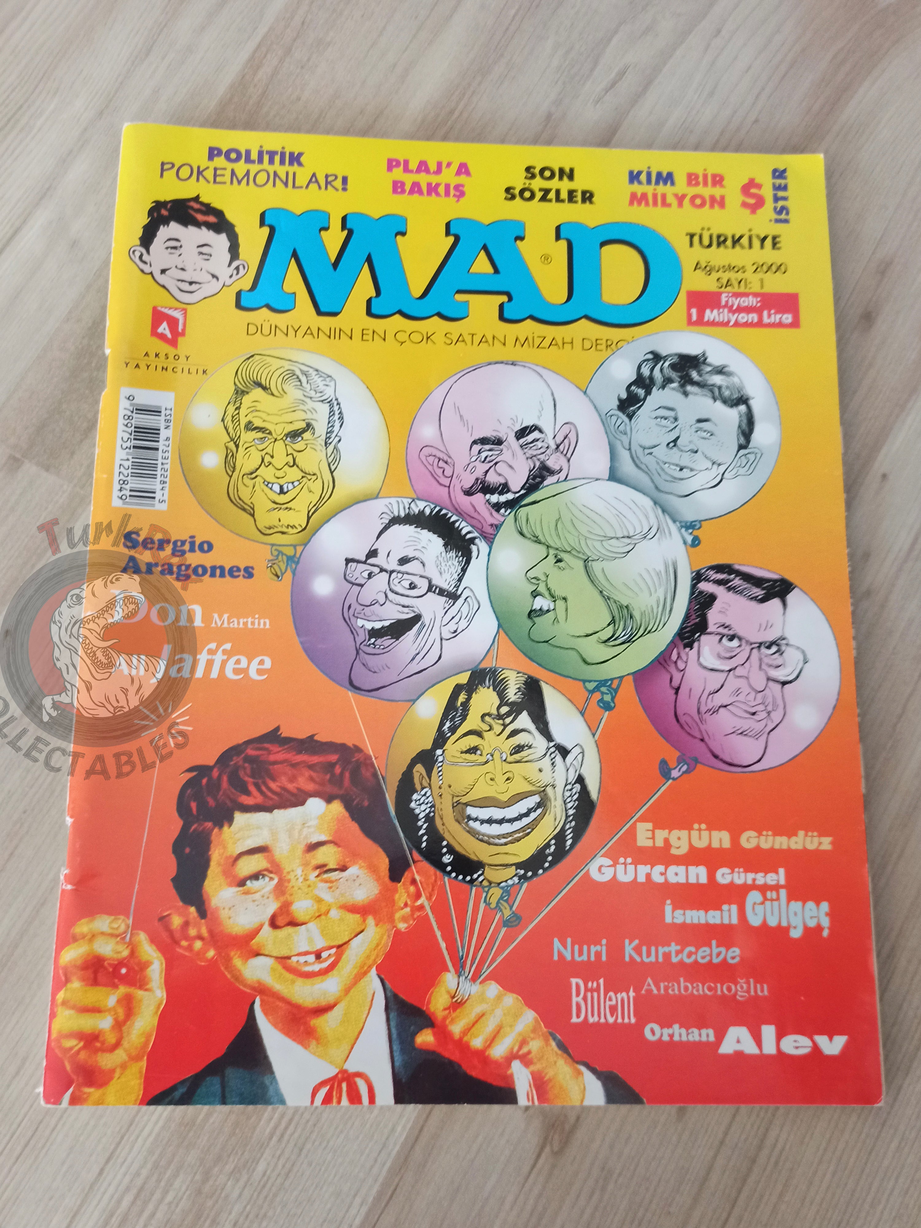 Mad Magazine #1 2000 Turkish Comic Turkey Peanuts Don Martin