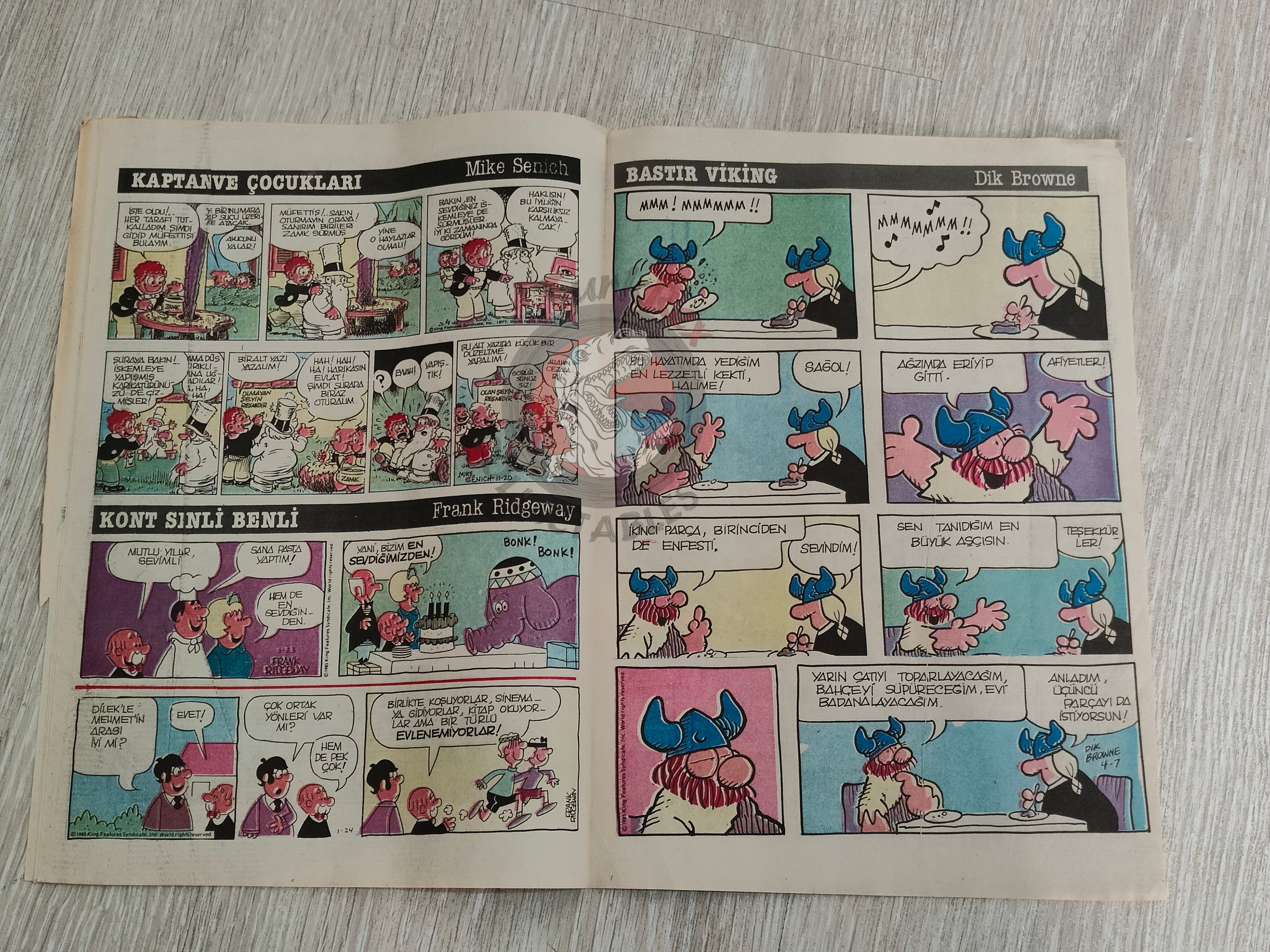 Milliyet Çizgi Roman #4 1988 Turkish Comic Turkey Belle Star Mr. Abernathy Green Force Five