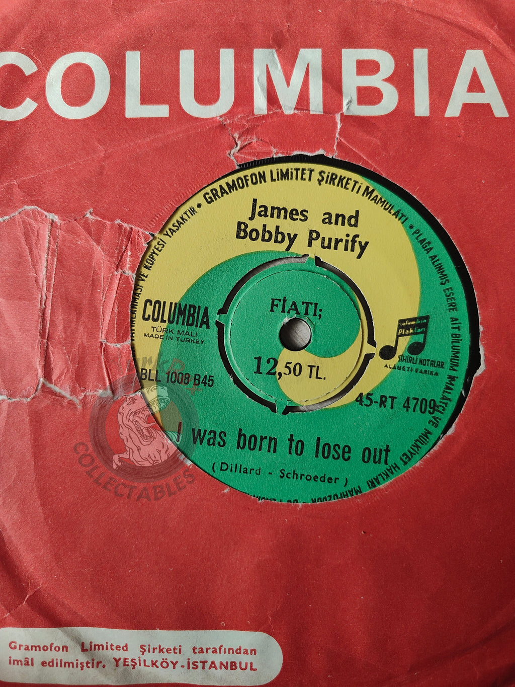 James & Bobby Purify – I Can Remember 7" Turkish Pressing Vinyl Turkey Edition