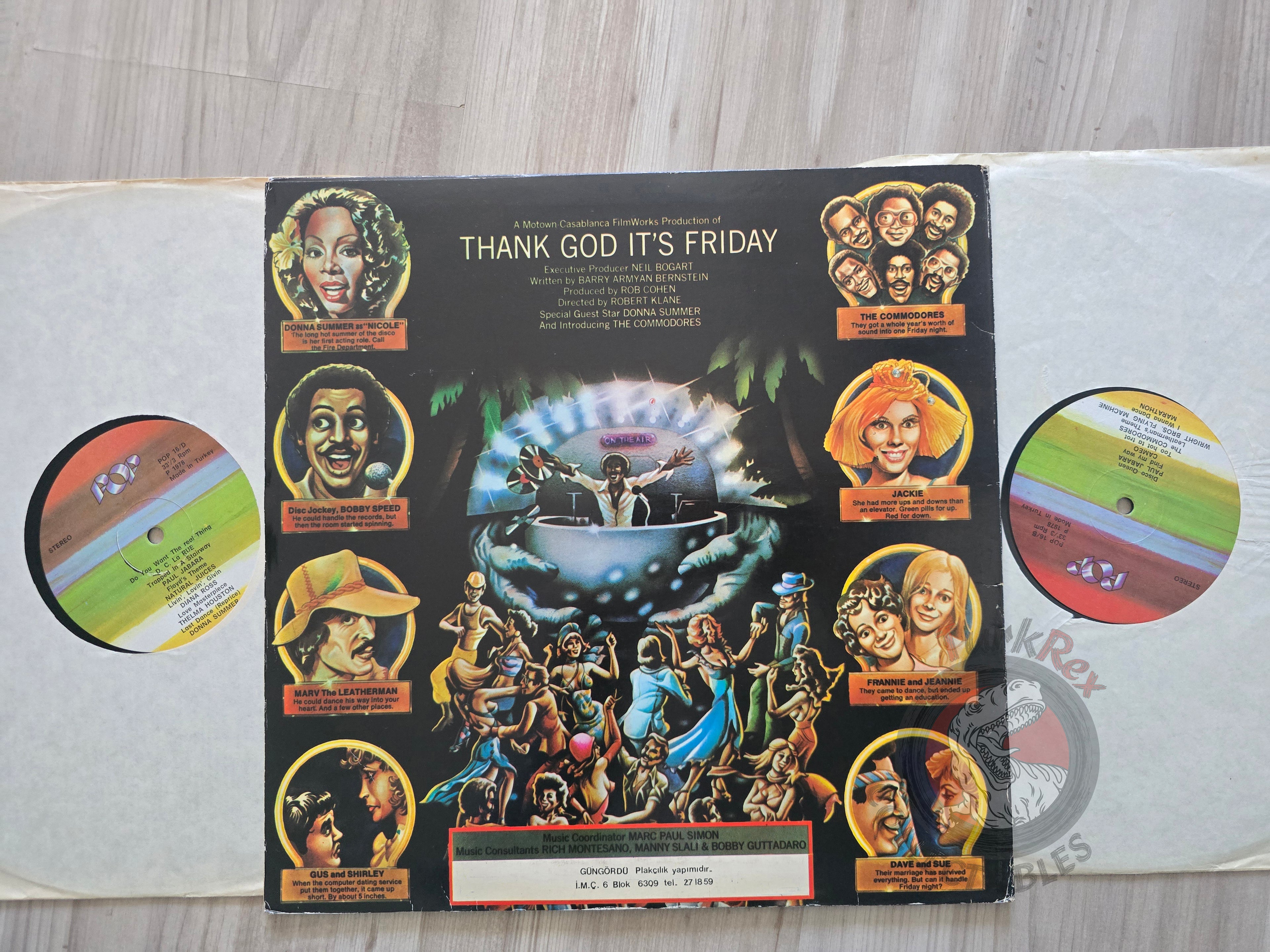 Various – Thank God It's Friday OST Turkish Pressing Vinyl Turkey Edition