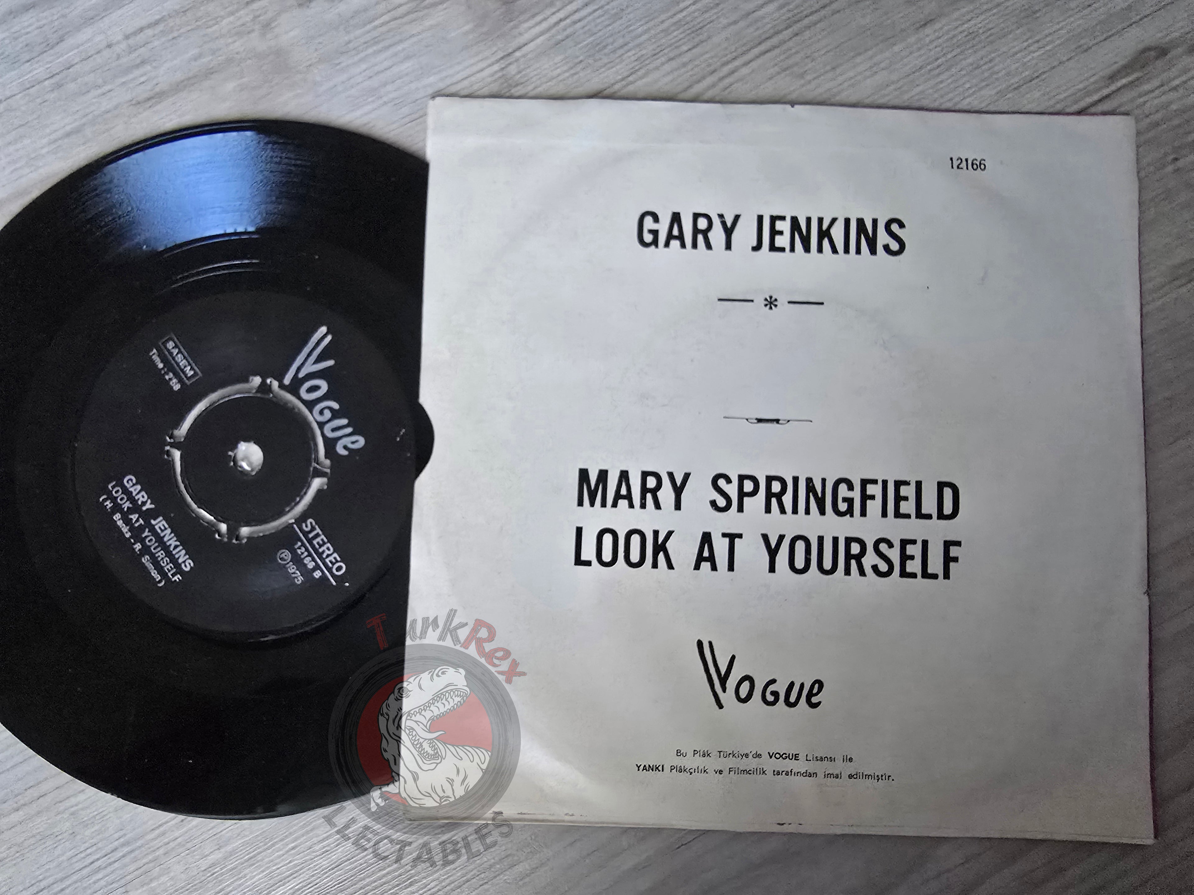 Gary Jenkins – Mary Springfield / Look At Yourself 7" Turkish Pressing Vinyl Turkey Edition