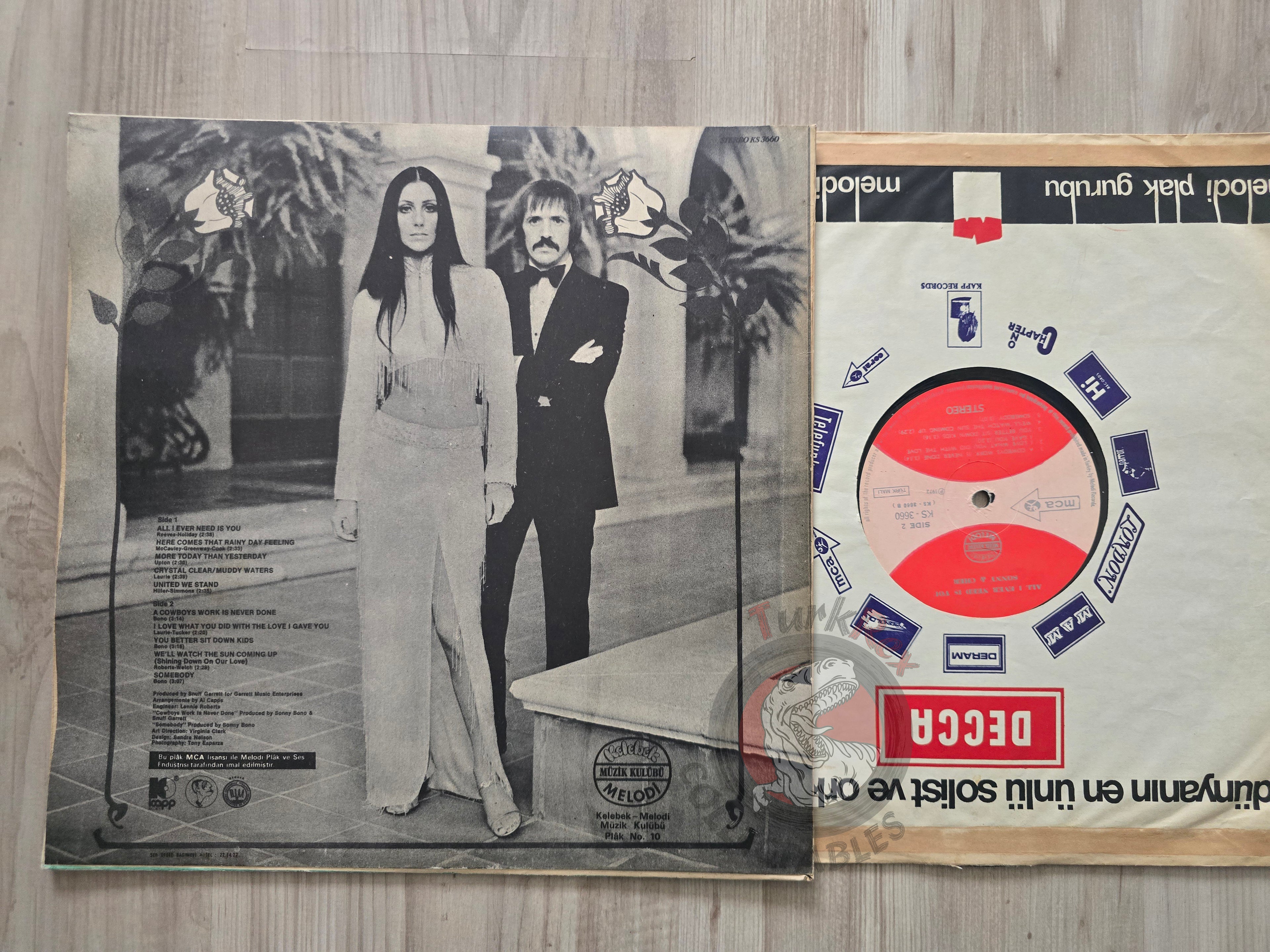 Sonny & Cher – All I Ever Need Is You Turkish Pressing Vinyl Turkey Edition