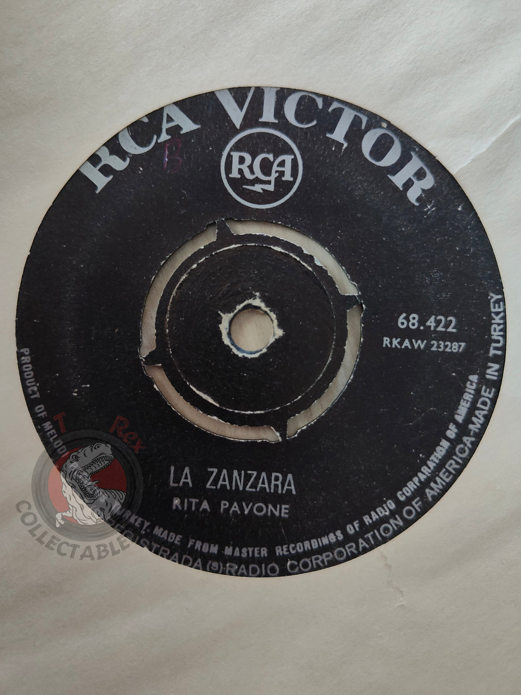 Rita Pavone – La Zanzara 7" Turkish Pressing Vinyl Turkey Edition