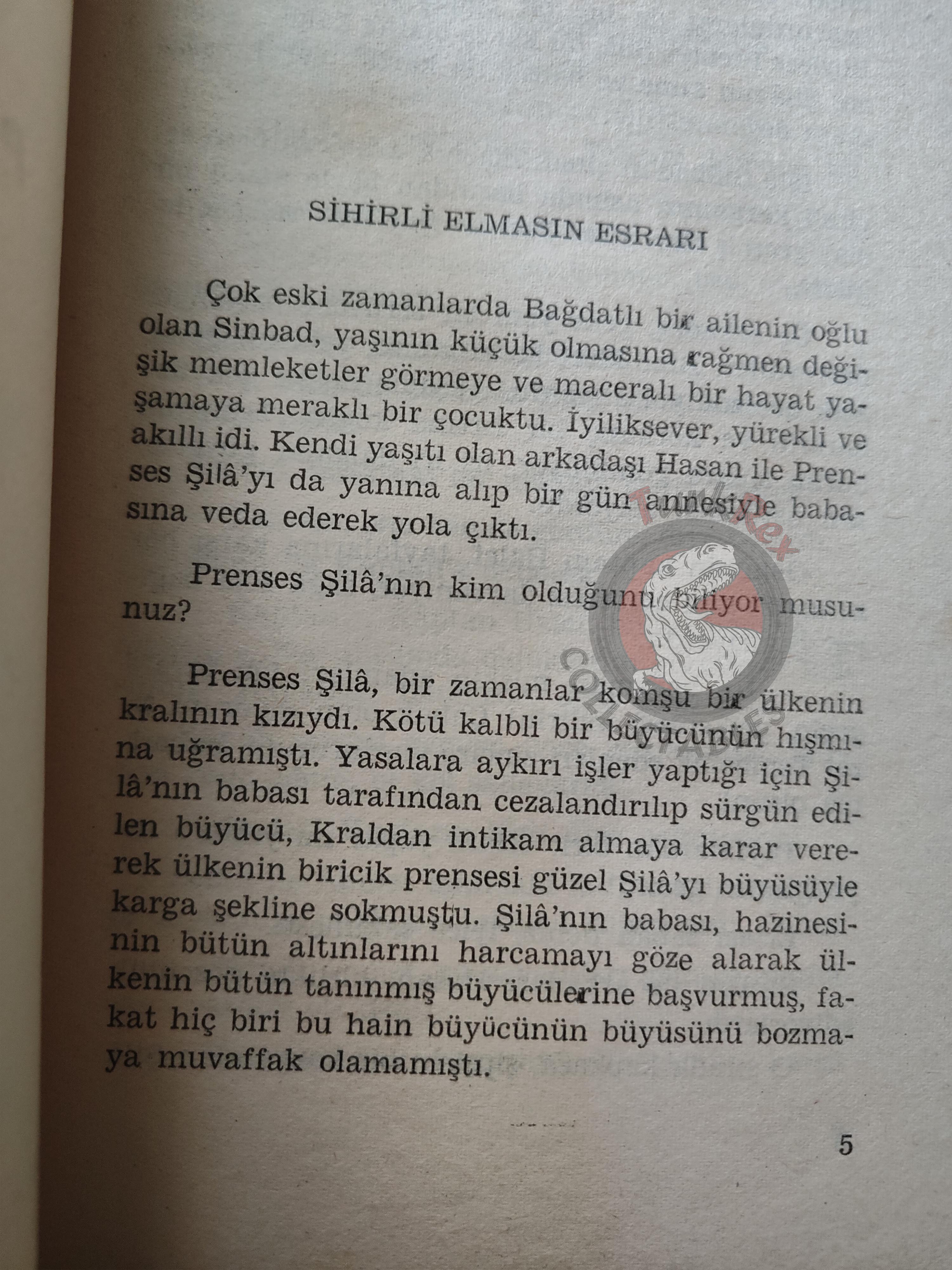 Sinbad the Sailor 1980 Turkish Book Turkey 1001 Nights Illustrated Shera