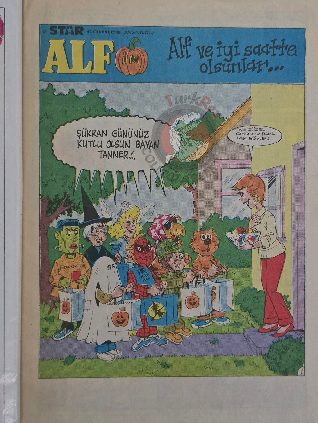 ALF #8 90s Turkish Comic Turkey Marvel Cover #11