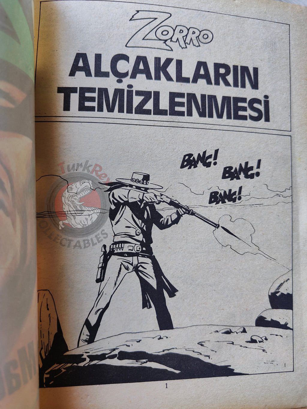 Zorro #4 1980s Turkish Comic Turkey Il Segno di Zorro Hondo