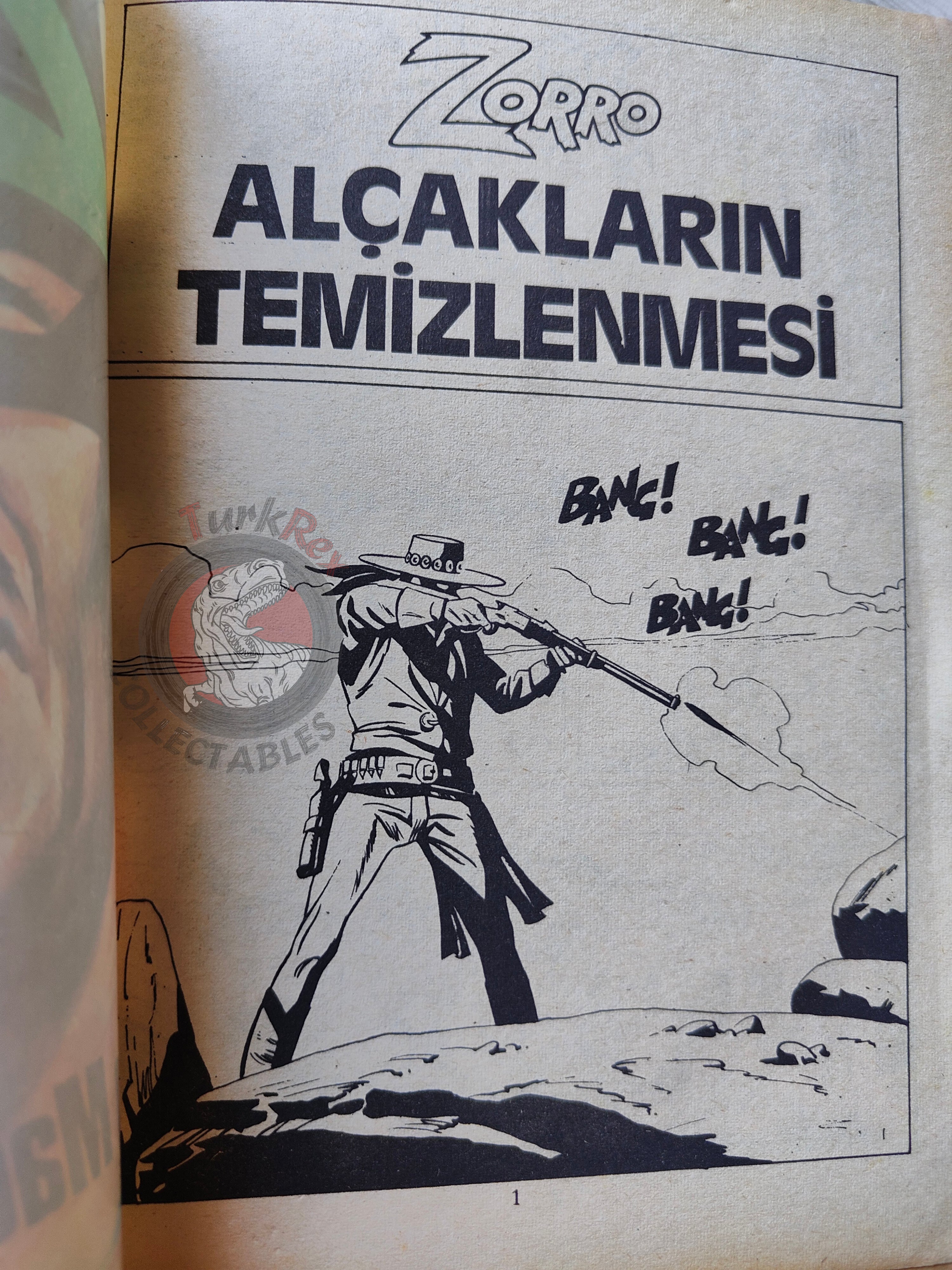 Zorro #4 1980s Turkish Comic Turkey Il Segno di Zorro Hondo