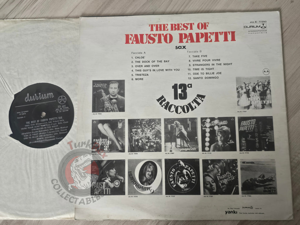 Fausto Papetti – 13a Raccolta Turkish Pressing Vinyl Turkey Edition