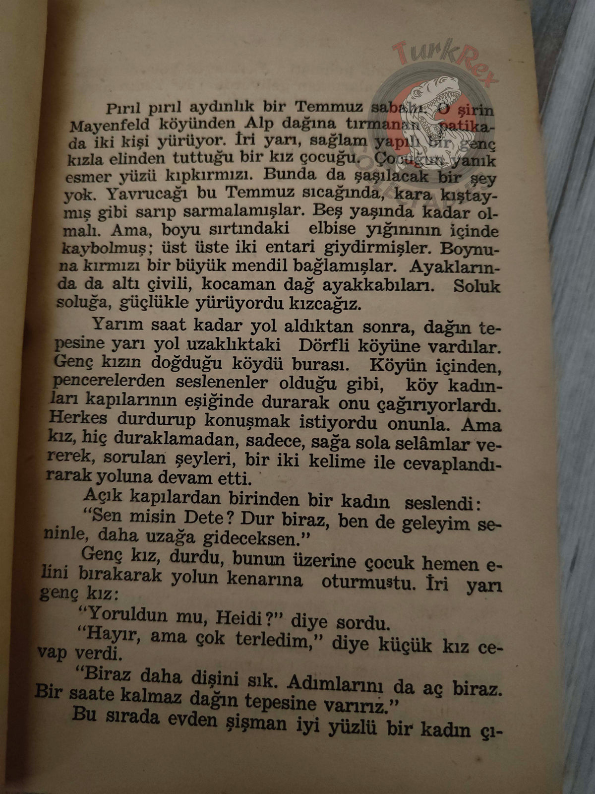 Johanna Spyri – Heidi 1964 Turkish Book Turkey Illustrated