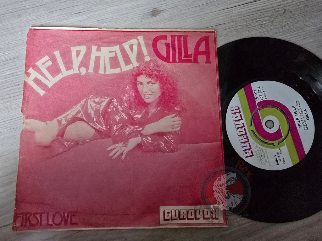 Gilla – Help Help / First Love 7" Turkish Pressing Vinyl Turkey Edition