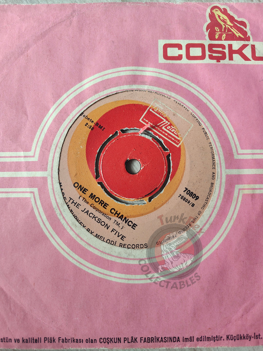 The Jackson 5 – I'll Be There 7" Turkish Pressing Vinyl Turkey Edition