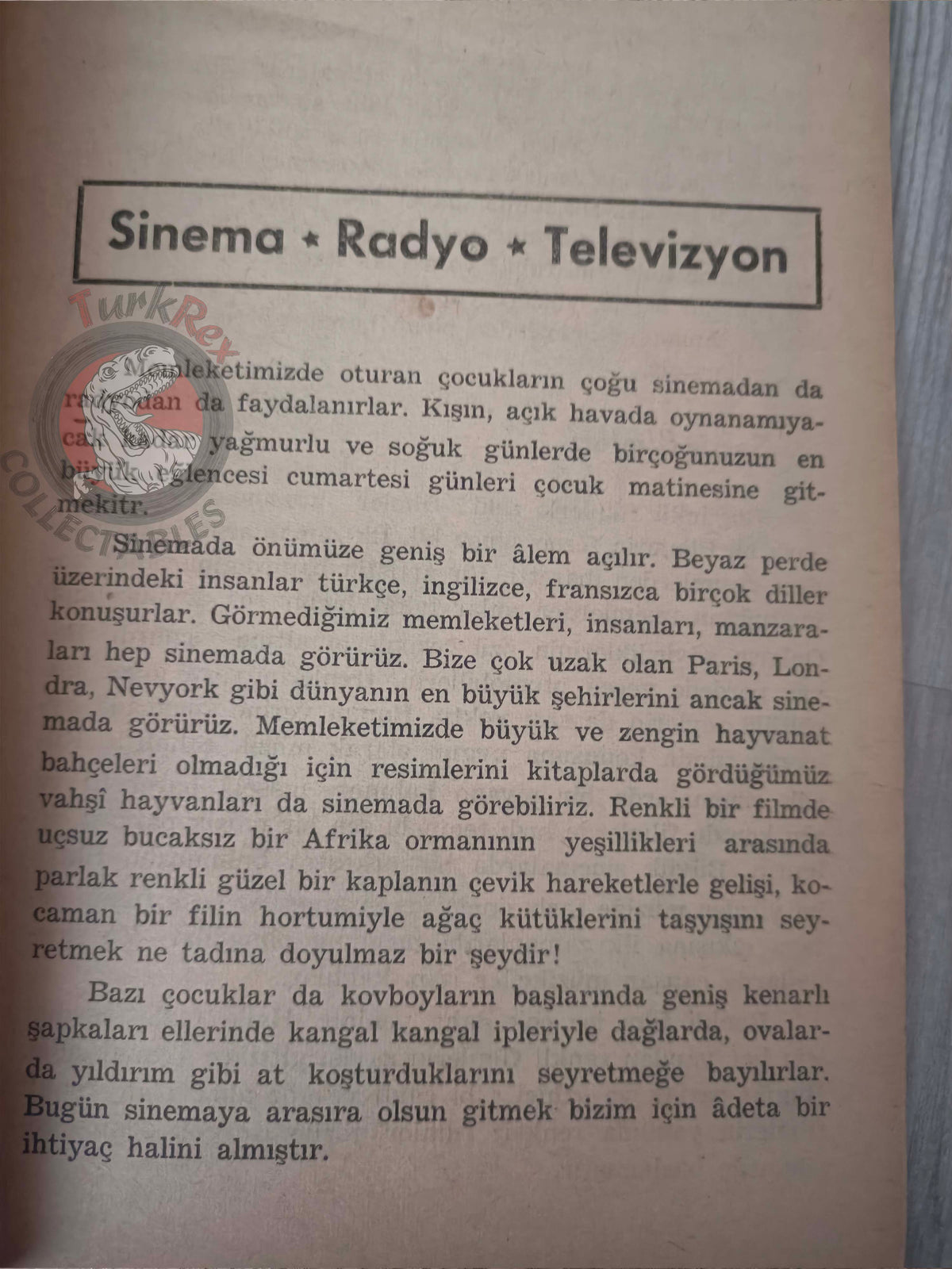 Basic Information for Primary School – Cinema, Radio, Television 1949 Turkish Book Turkey Illustrated