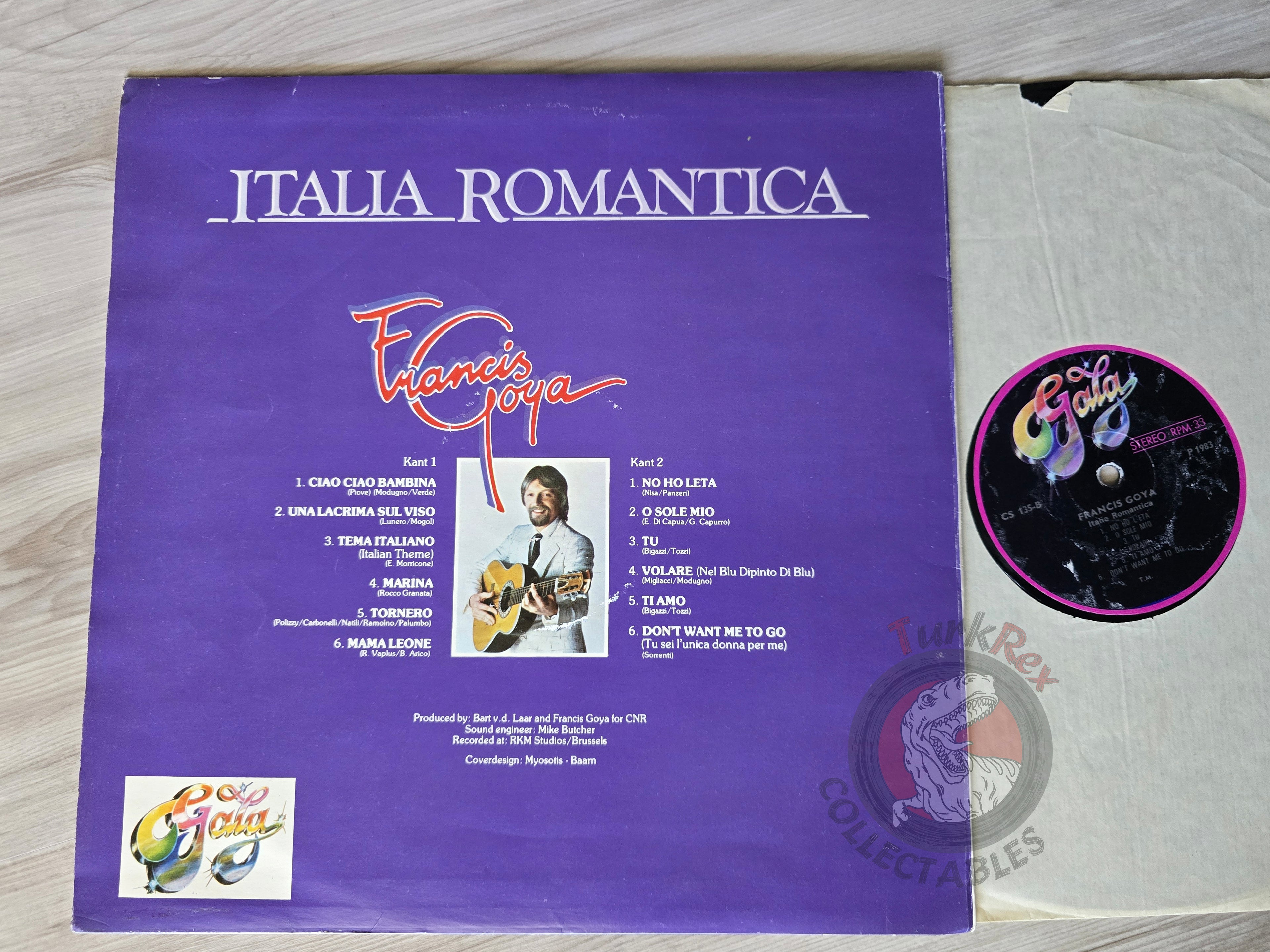 Francis Goya – Italia Romantica Turkish Pressing Vinyl Turkey Edition