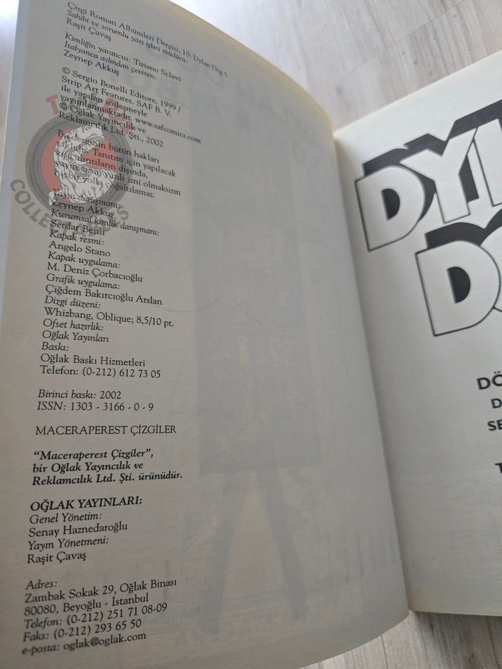 Dylan Dog Gigante #5 2002 Turkish Comic Turkey Il canto della sirena