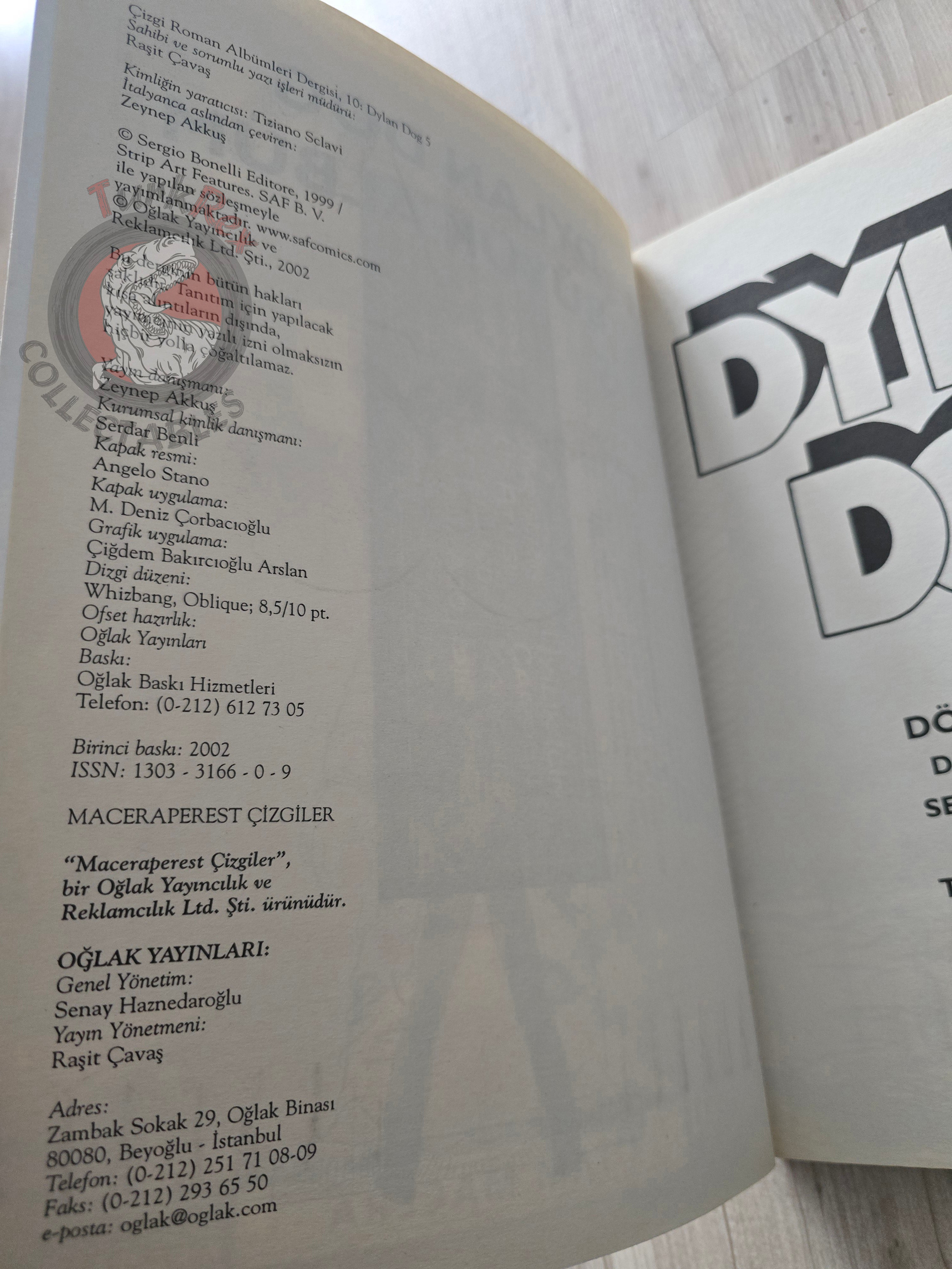 Dylan Dog Gigante #5 2002 Turkish Comic Turkey Il canto della sirena