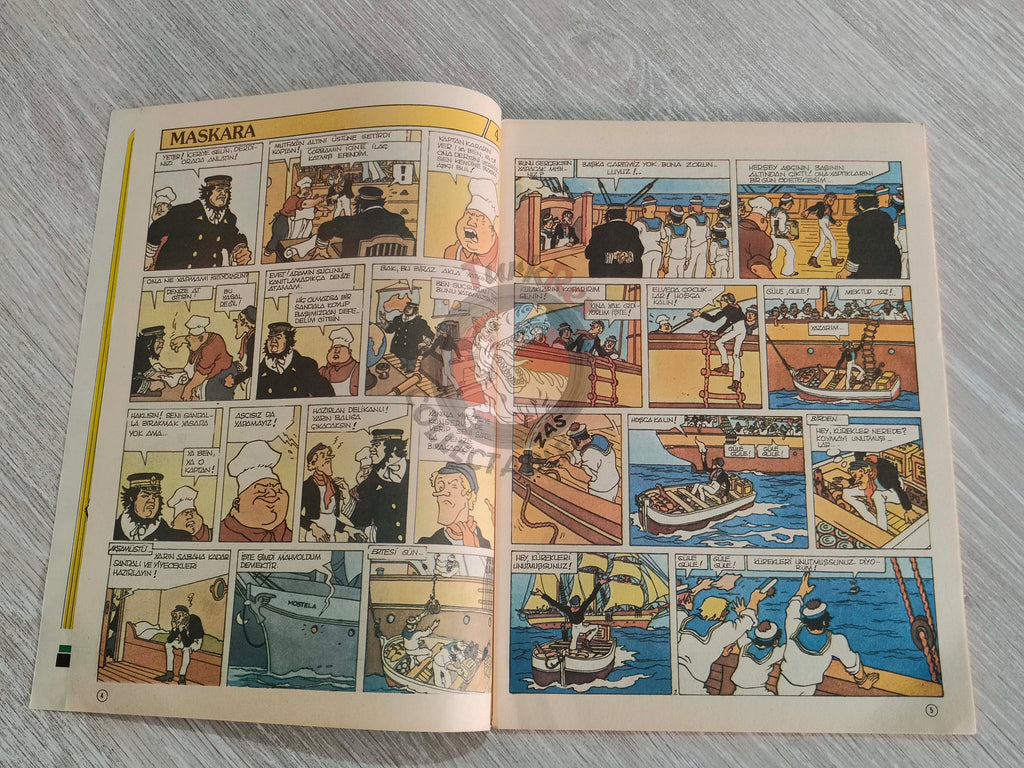 Milliyet Çocuk #7 1984 Turkish Comic Turkey Alice In Wonderland l'étalon noir Bob Morane Massagran