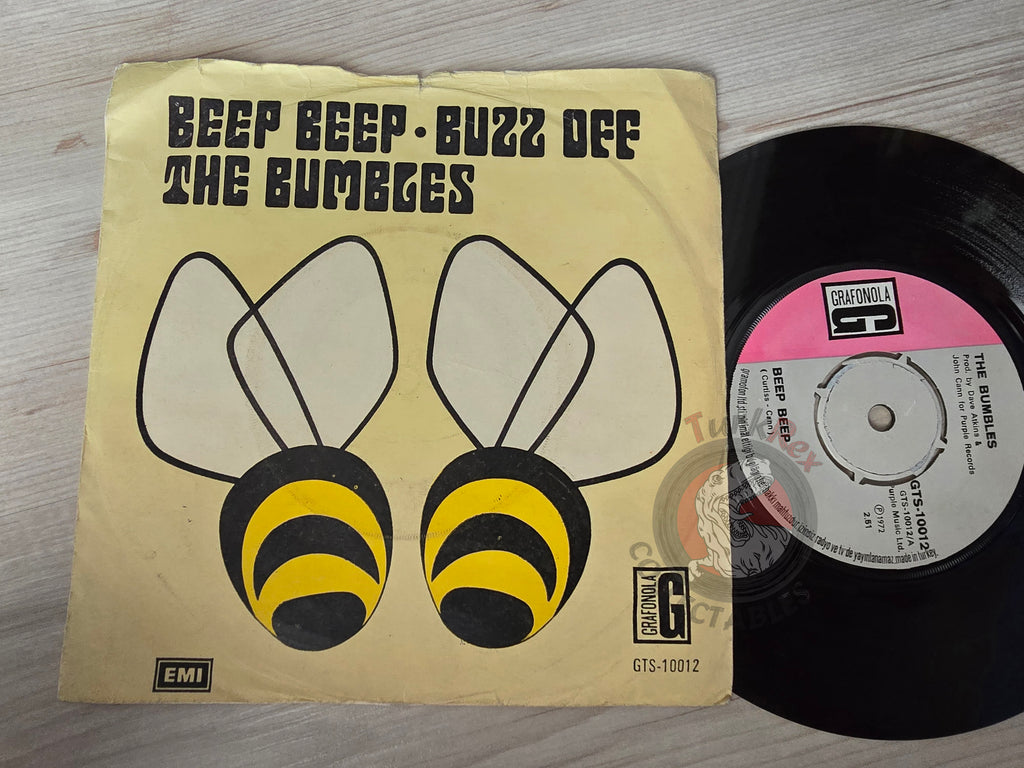 The Bumbles – Beep Beep / Buzz Off 7" Turkish Pressing Vinyl Turkey Edition