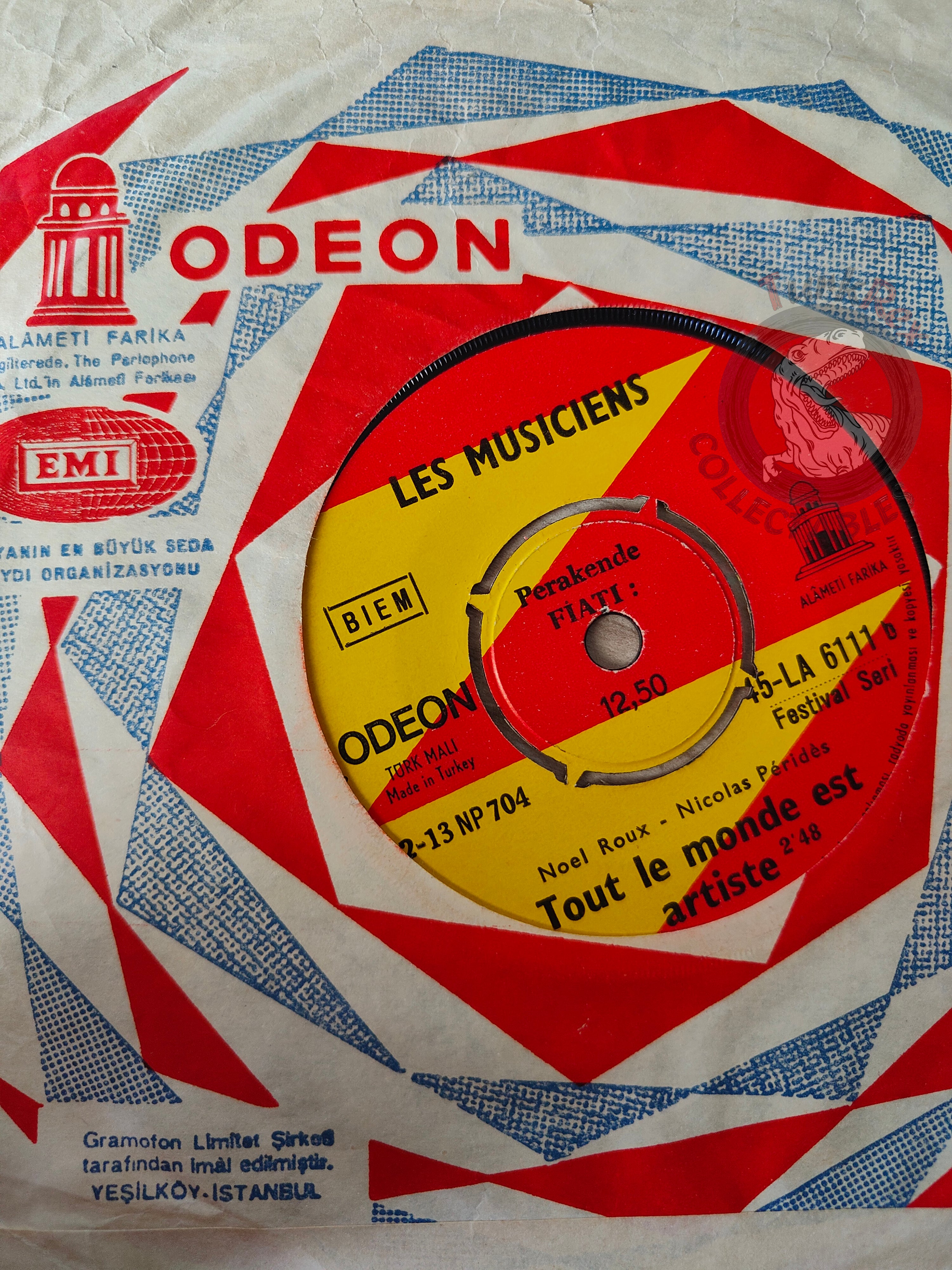 Les Musiciens – La Petite Marie 7" Turkish Pressing Vinyl Turkey Edition