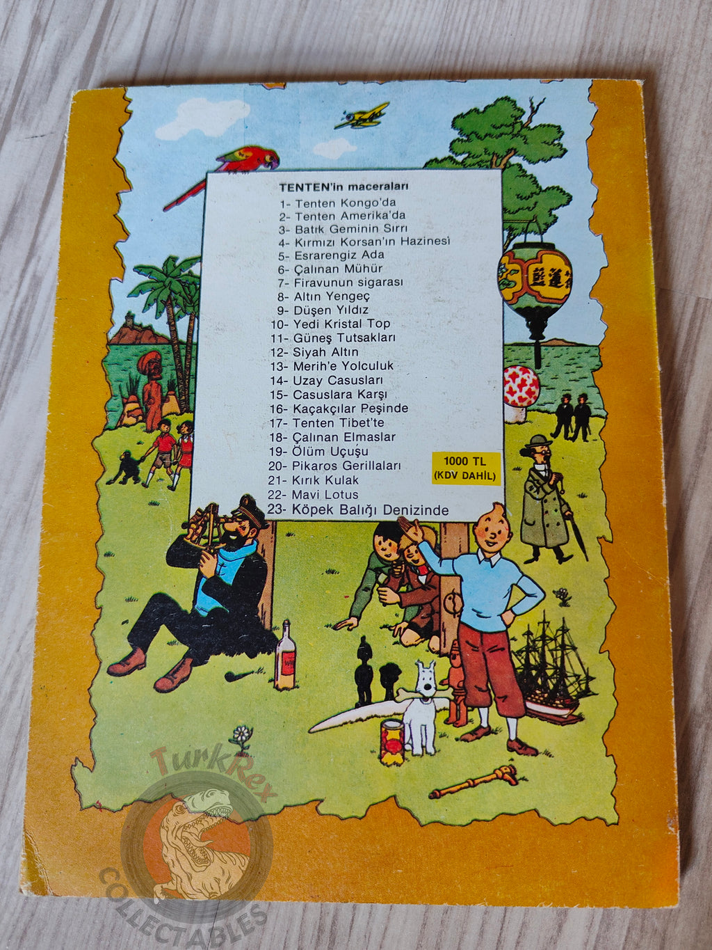 Tintin – Tintin in America mid 1980s Turkish Edition Comic Turkey 2