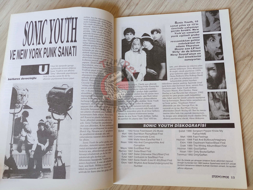 Stüdyo İmge 1992 Megadeth Turkish Mag Turkey Extreme Suzanne Vega Sonic Youth XTC