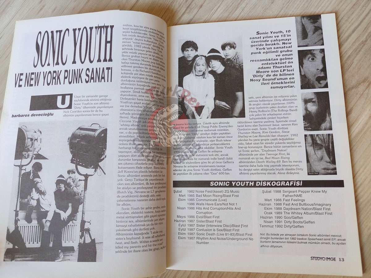 Stüdyo İmge 1992 Megadeth Turkish Mag Turkey Extreme Suzanne Vega Sonic Youth XTC