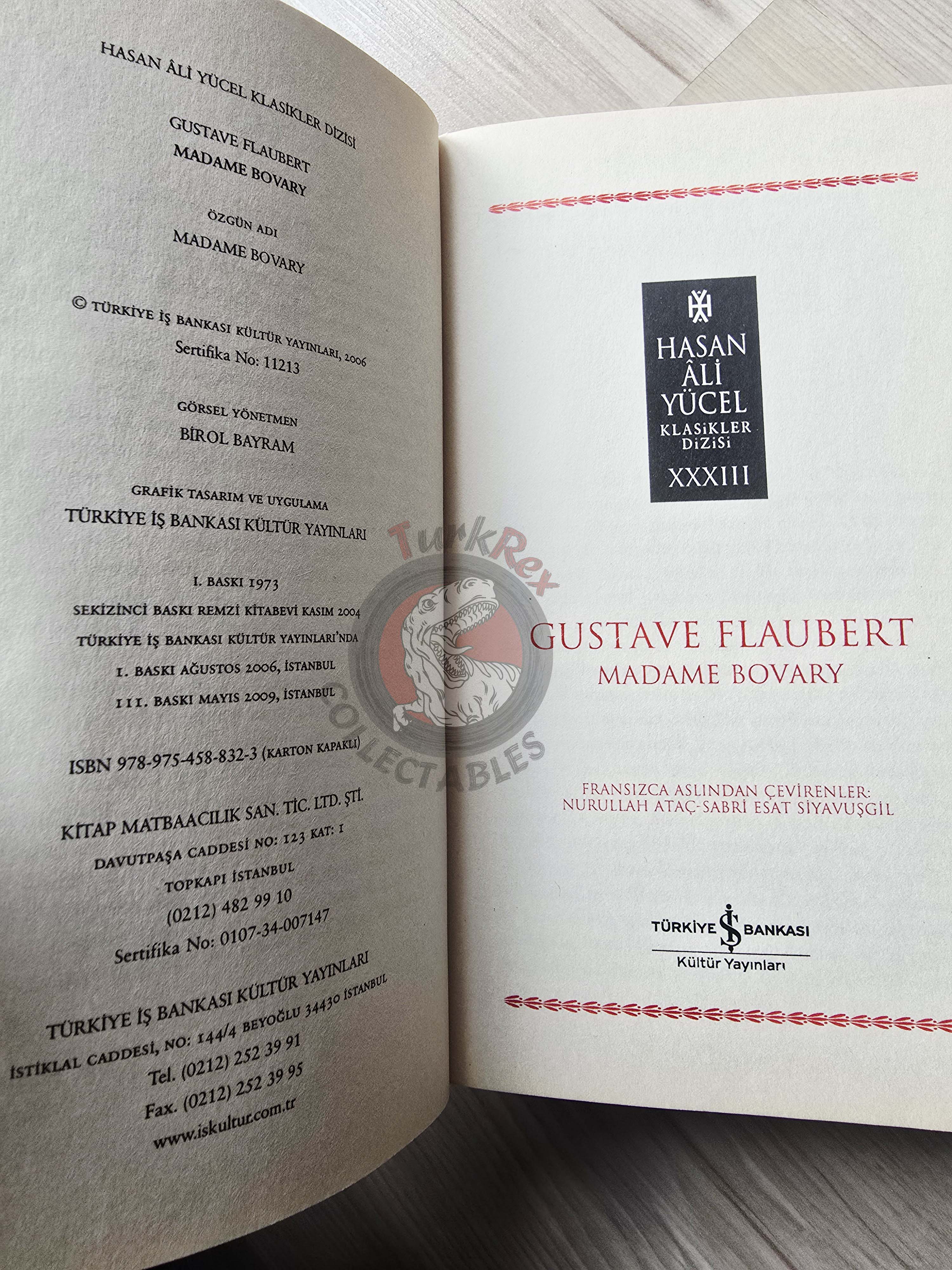 Gustave Flaubert – Madame Bovary 2009 Turkish Book Turkey