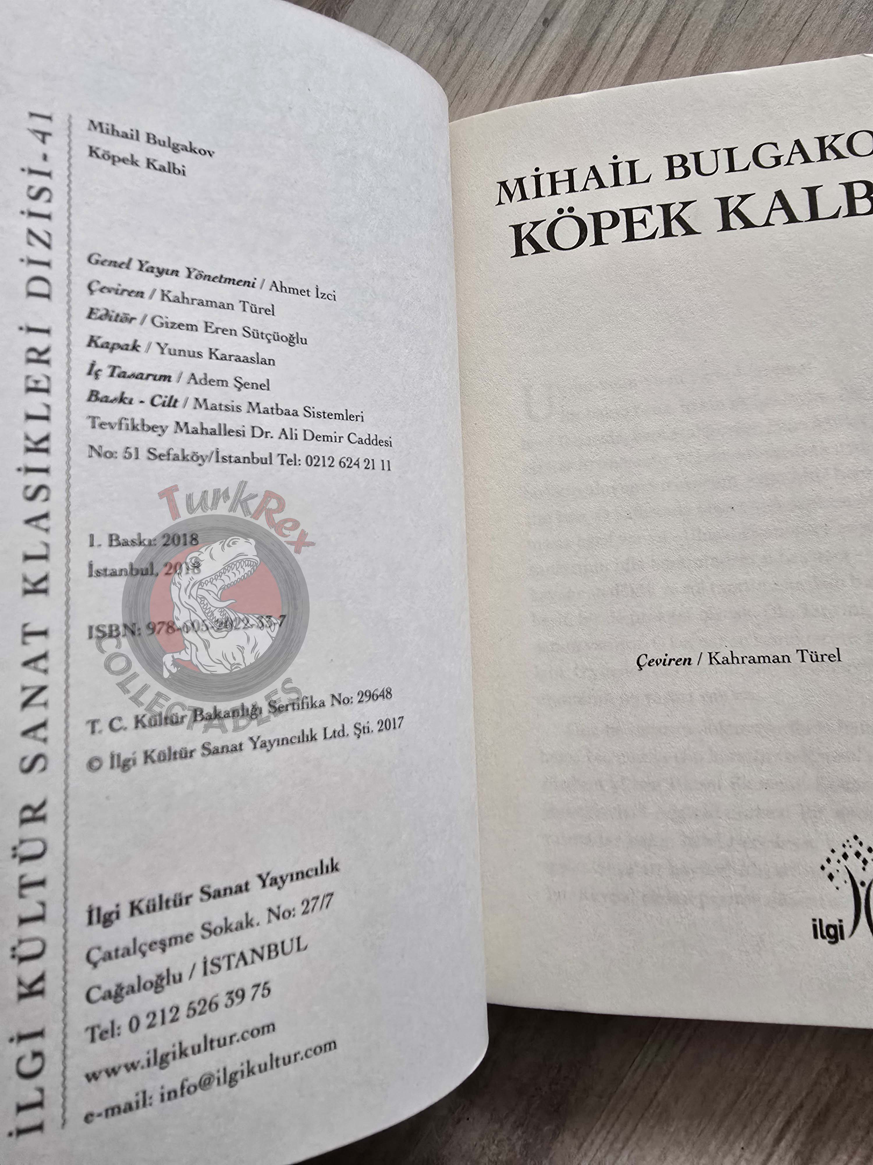 Mikhail Bulgakov – Heart of a Dog 2018 Turkish Book Turkey