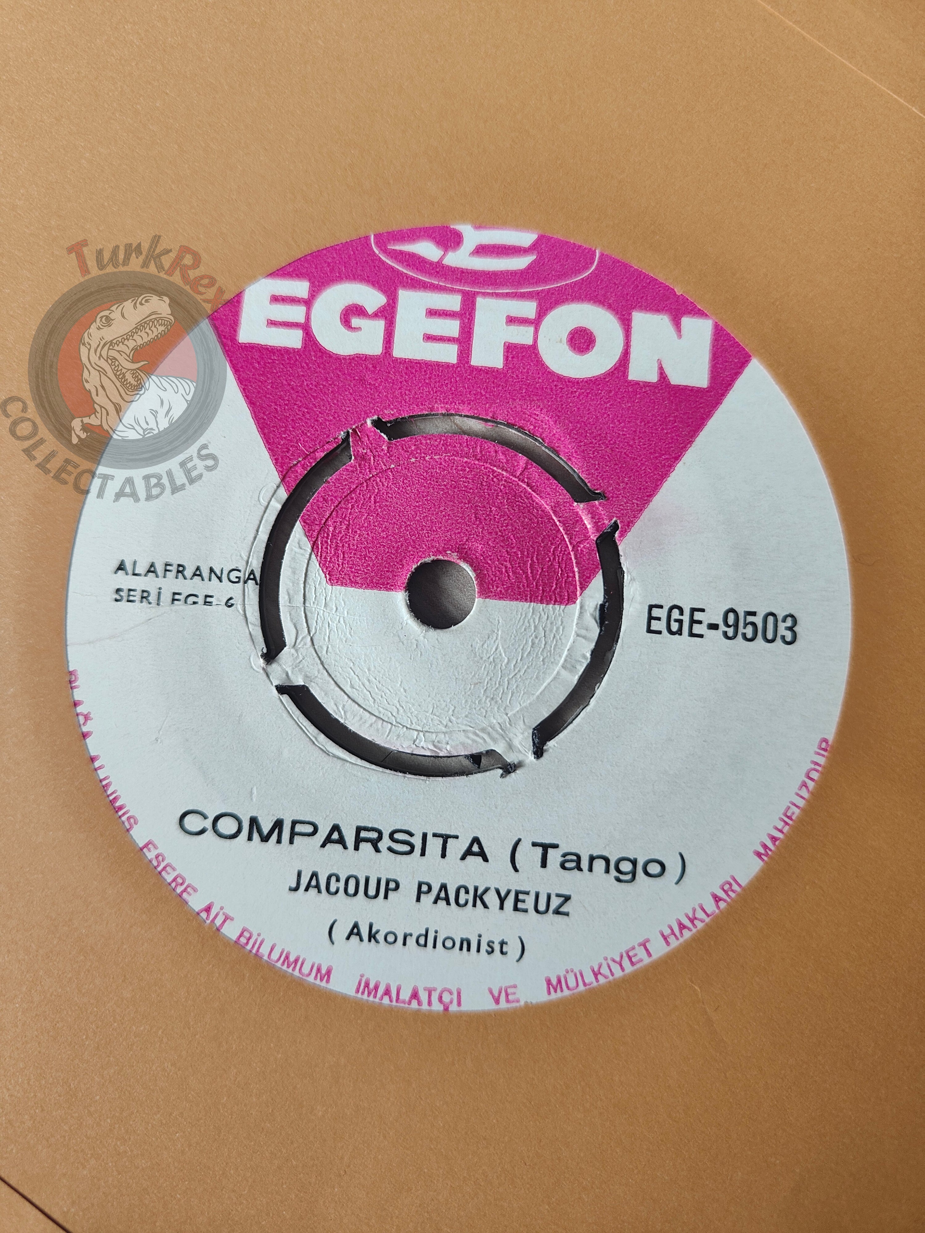 Jacoup Pacqyeuz – Tuna Dalgaları / Comparsita 7" Turkish Pressing Vinyl Turkey Edition